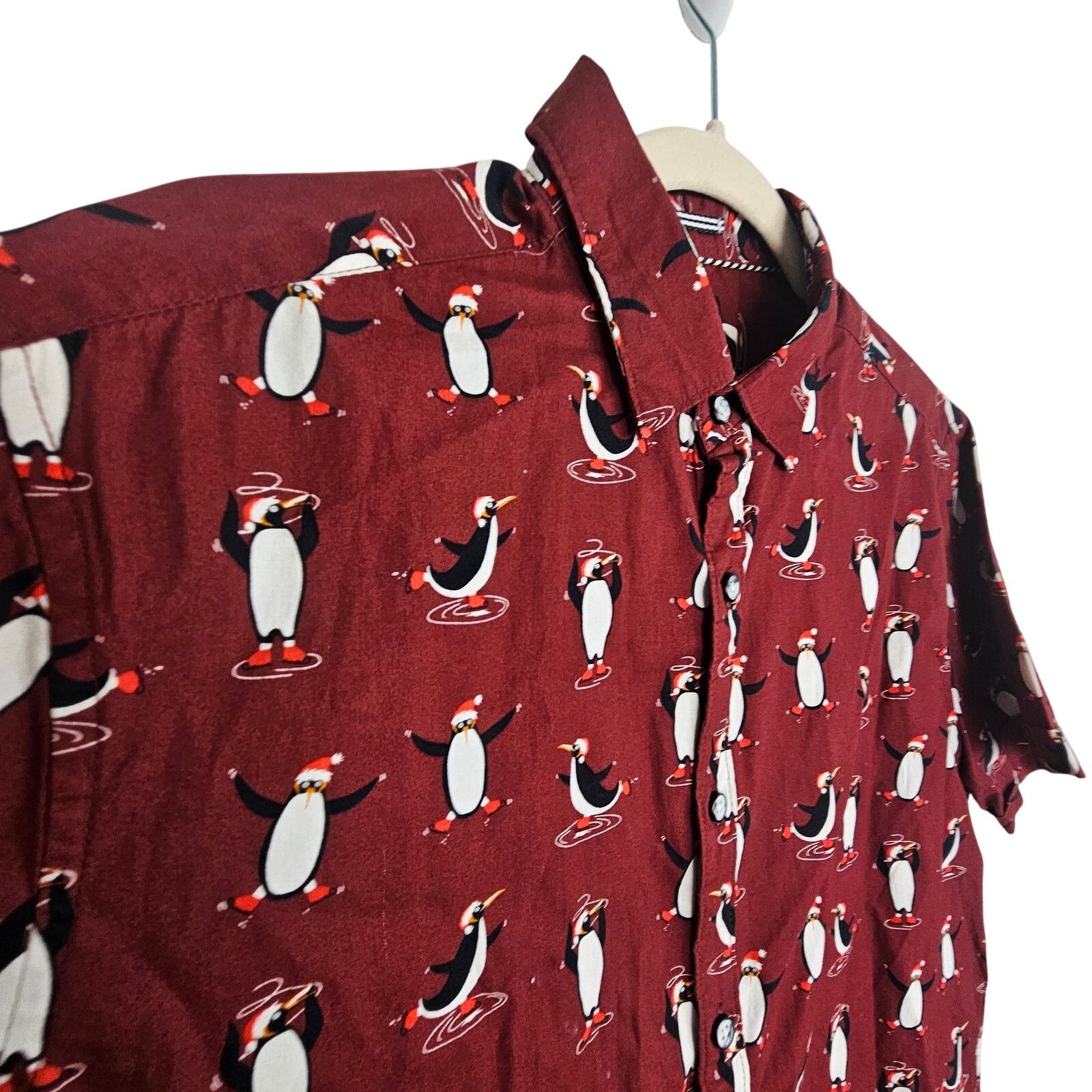 Flower Mountain Denim & Flower Ricky Singh Button Front Red Penguin M Size US M / EU 48-50 / 2 - 5 Thumbnail