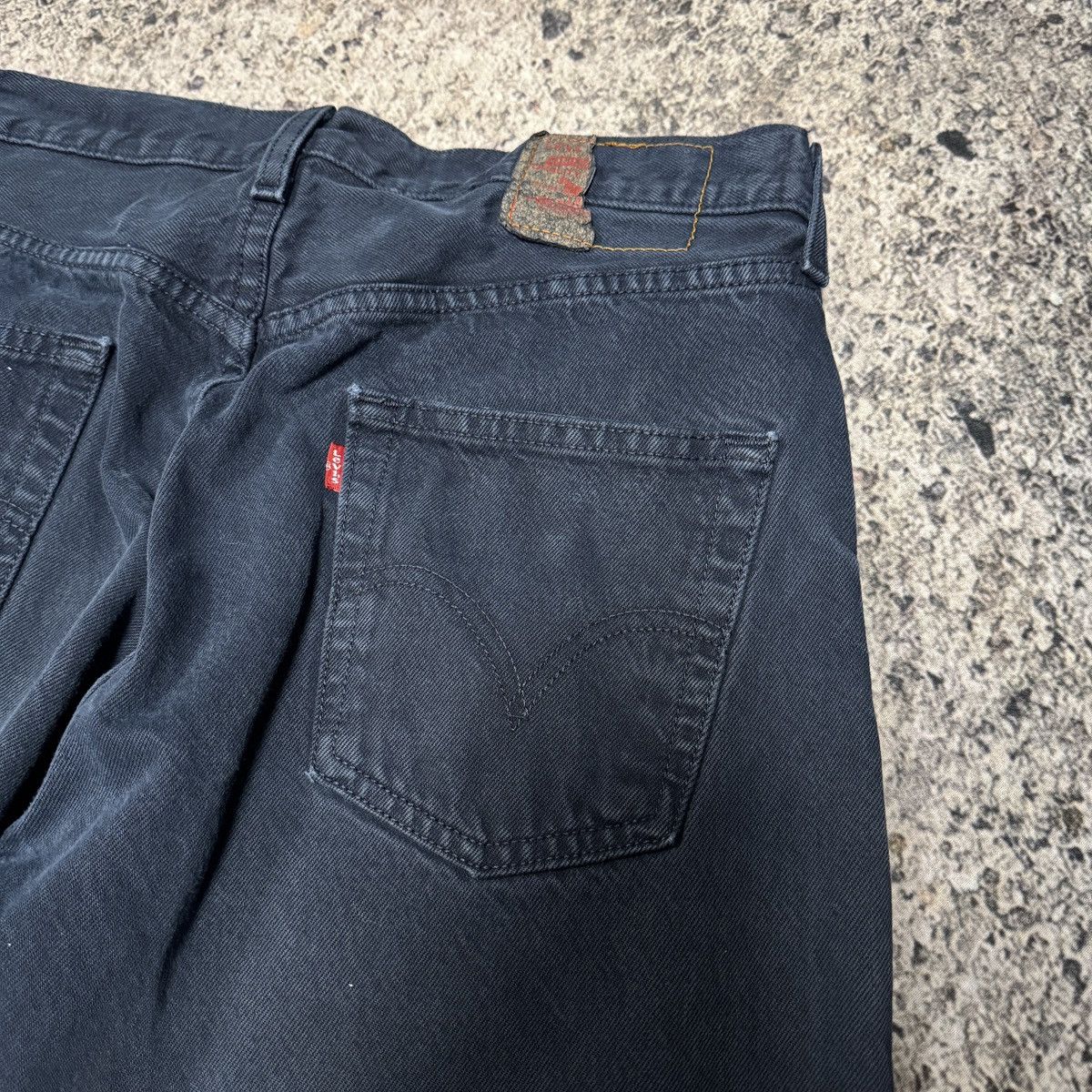 Levi's Vintage Levi’s 501 Dark Blue Denim Jeans ERD Grunge Chrome Size US 34 / EU 50 - 7 Thumbnail
