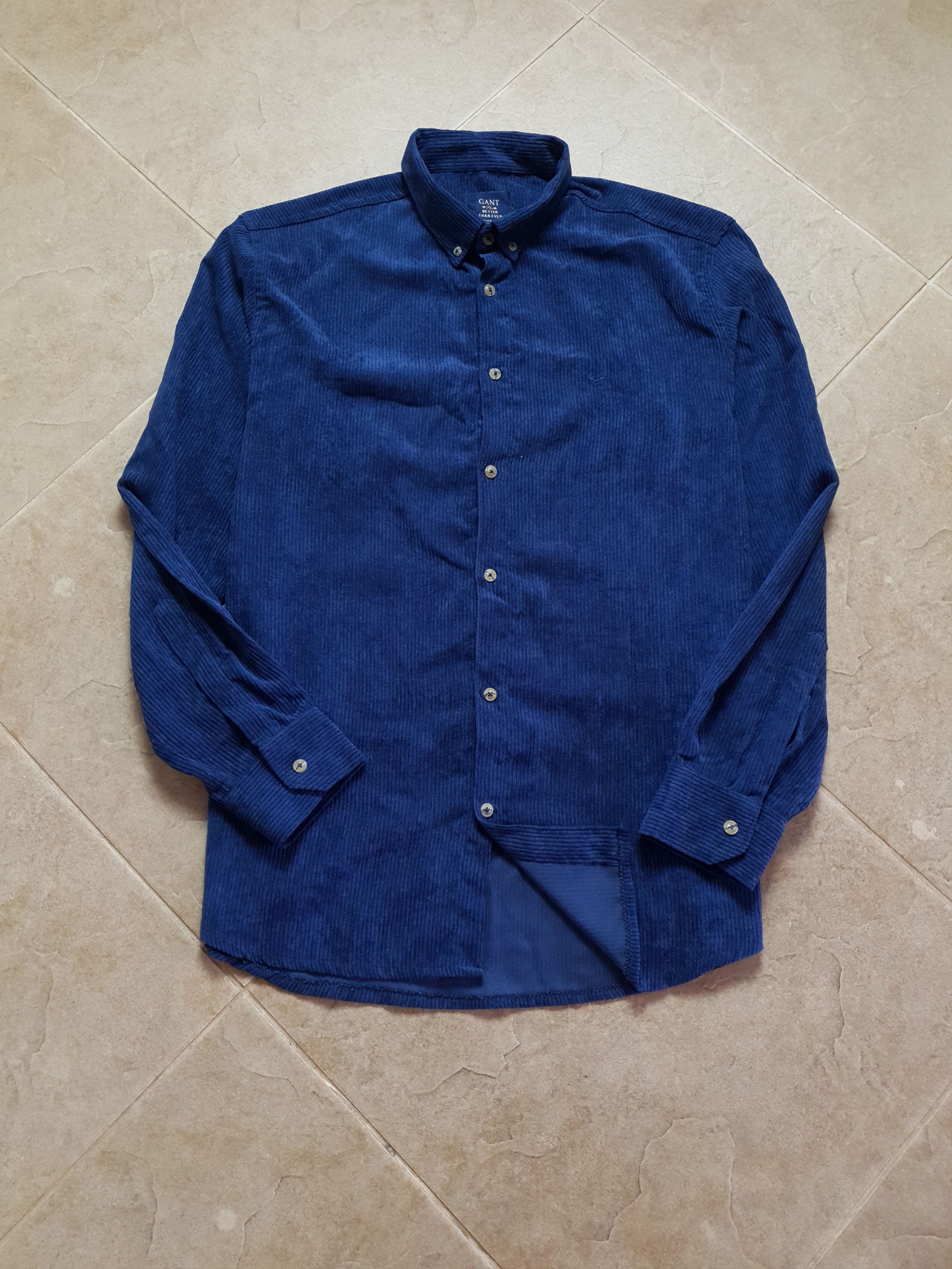 Gant Velvet shirt Vintage GANT Size L blue Size US XL / EU 56 / 4 - 1 Thumbnail