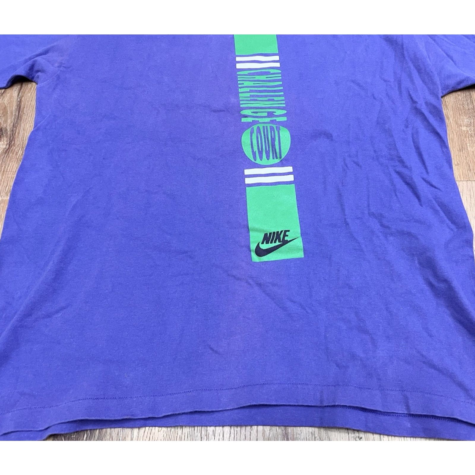Nike VINTAGE Nike Challenge Court Shirt Tennis Andre Agassi Size L Size US L / EU 52-54 / 3 - 3 Thumbnail