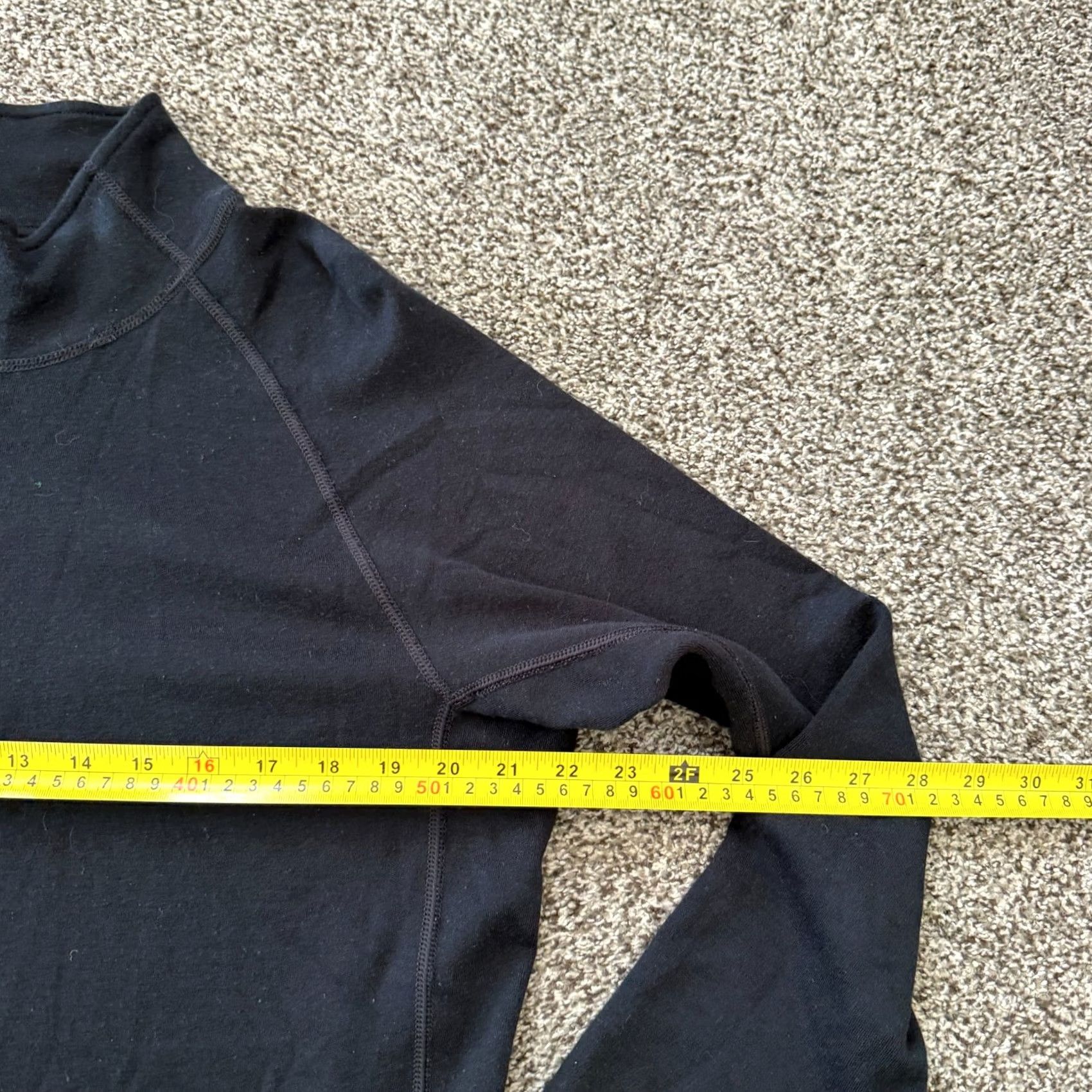Vintage WoolX 100% Australian Merino Wool Midweight 1/4 Zip Black Men's Size L Size US L / EU 52-54 / 3 - 3 Thumbnail