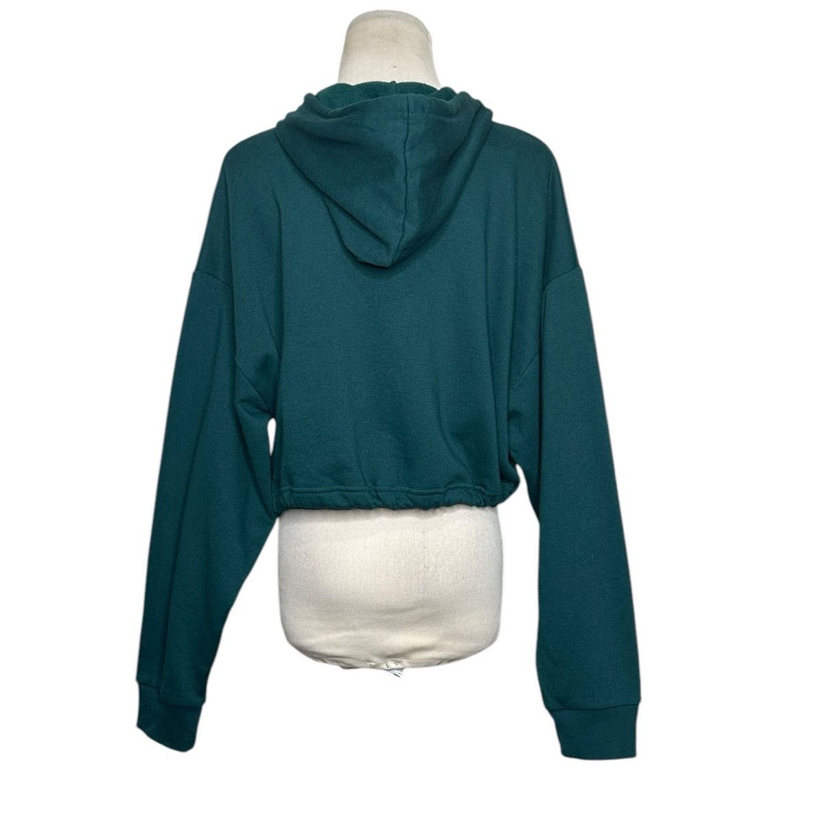 Zara ZARA green cropped hoodie sweatshirt size Medium Size M / US 6-8 / IT 42-44 - 9 Thumbnail