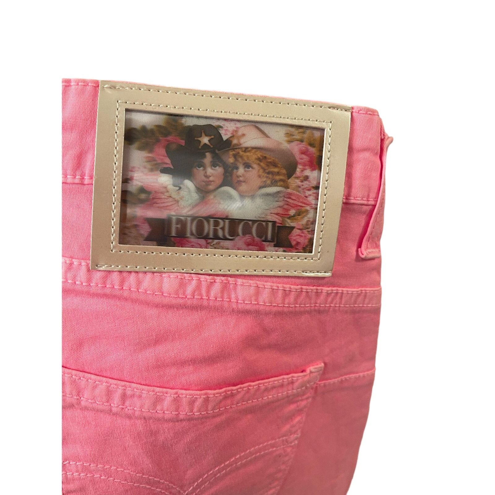 Fiorucci Fiorucci Hot Pink Angel Jeans, NWT, Size: 27 Size 27" / US 4 / IT 40 - 3 Thumbnail