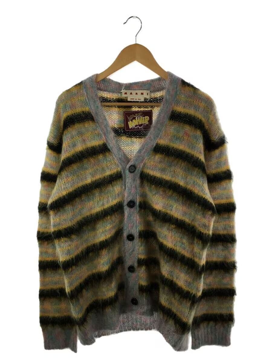 Marni SS23 Striped Mohair Knit Cardigan Size US S / EU 44-46 / 1 - 1 Thumbnail