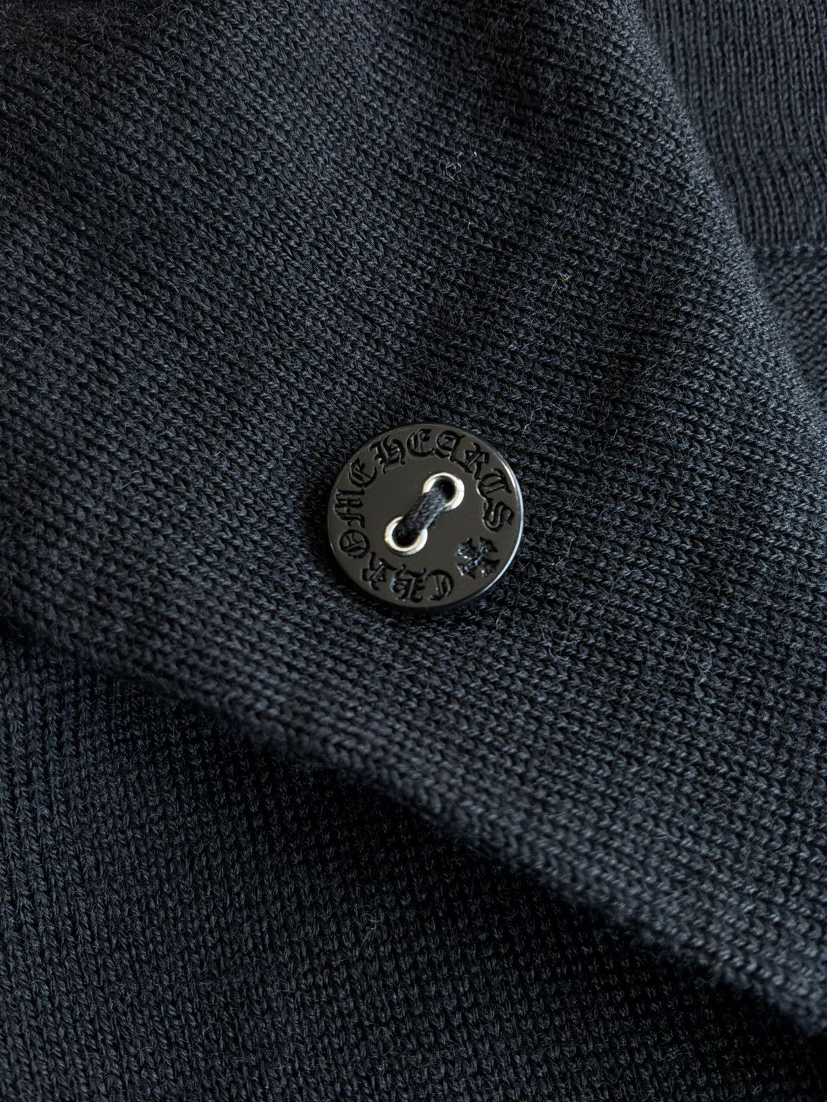 Chrome Hearts Vintage Chrome - Cross Patch Wool Turtle Neck Button Dress Size ONE SIZE - 8 Thumbnail