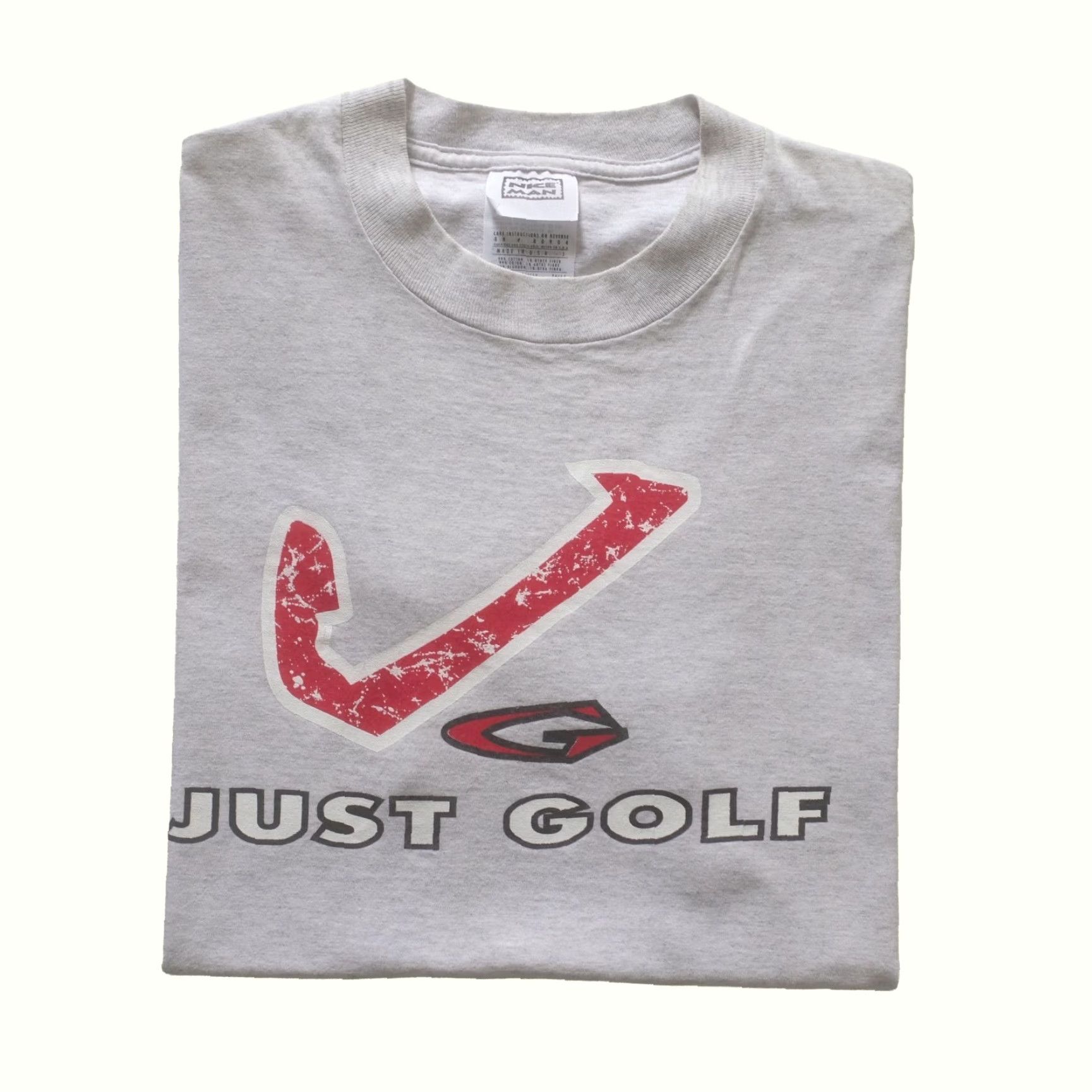 Vintage NICE MAN VTG 90s RETRO FUNNY SPORT JUST GOLF GRAPHIC GRAY T SHIRT MEN SZ L Size US L / EU 52-54 / 3 - 2 Thumbnail