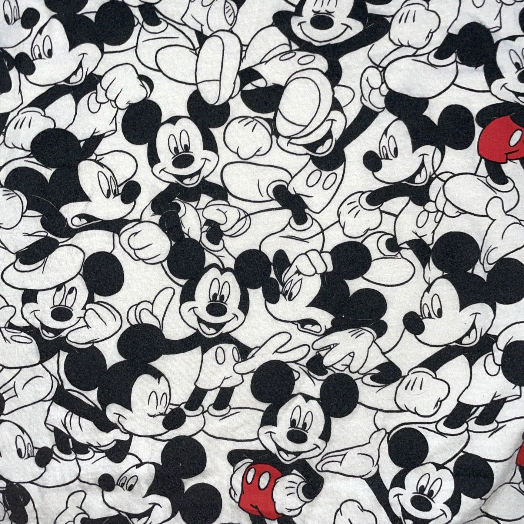Disney Disney Mickey Mouse T-Shirt Mens 2XL White Mickey Mouse Character Shirt Size US XXL / EU 58 / 5 - 2 Thumbnail