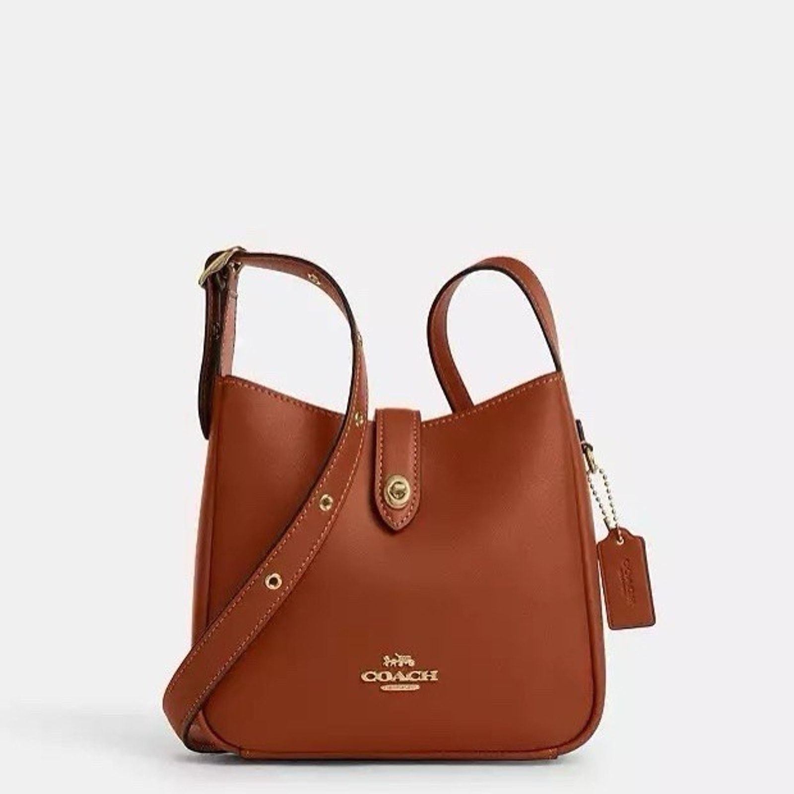 Coach NWT Coach Hadley Mini Crossbody Bag CBM63 Gold/Tan Size ONE SIZE - 6 Thumbnail