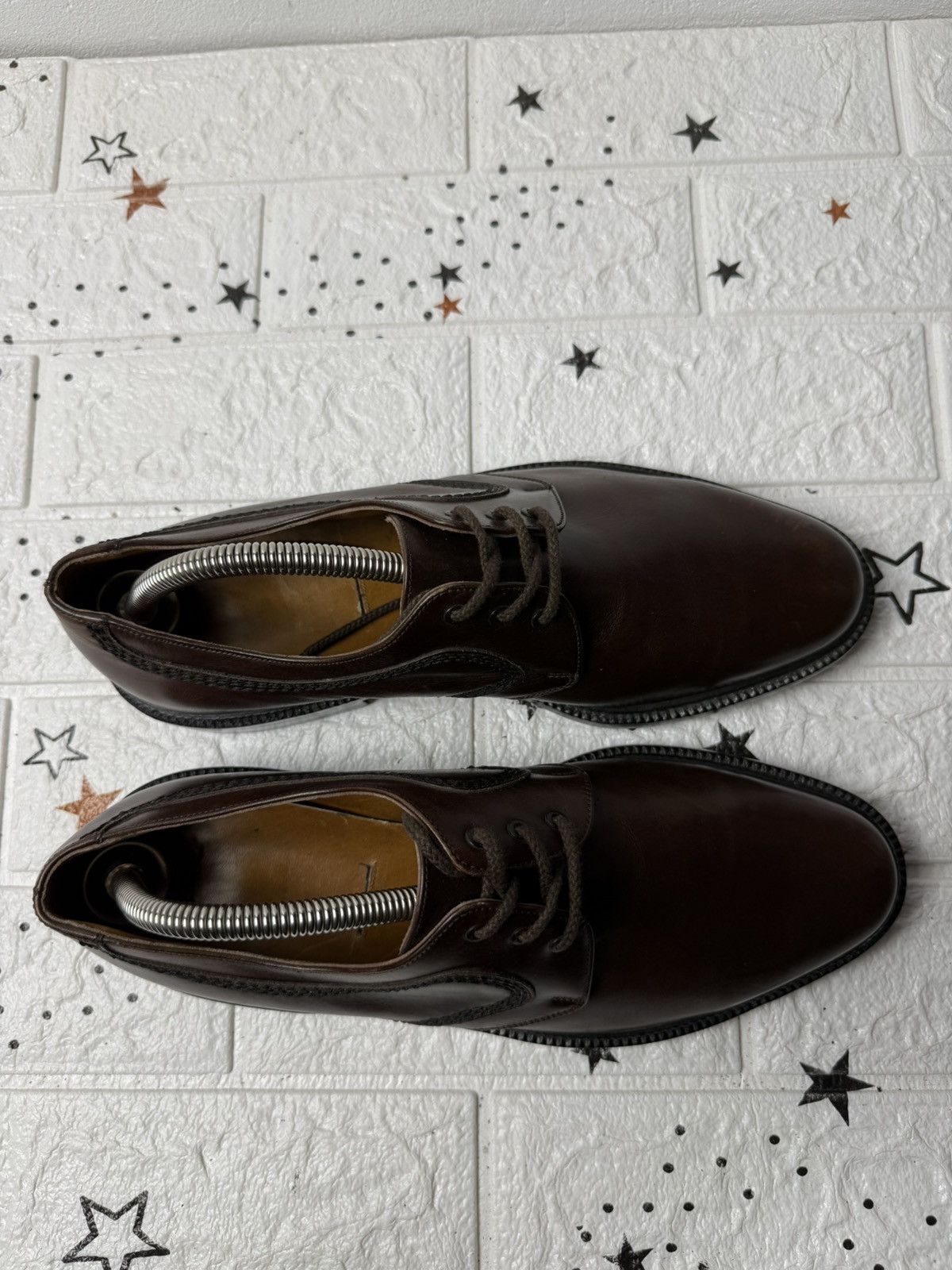 Bally Bally Parawet Oxford US9 UK8.5 EUR44 Vintage Brown Leather Size US 9 / EU 42 - 6 Thumbnail