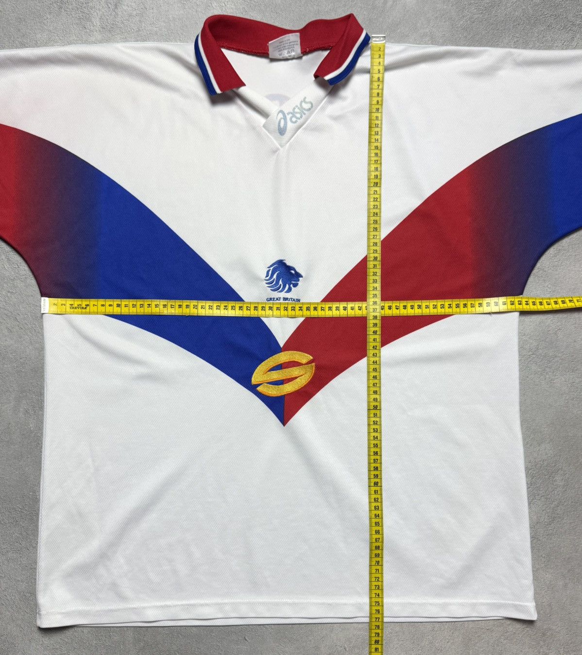 Asics Great Britain 1997 1998 Rugby Shirt Jersey Asics size XXL Size US XXL / EU 58 / 5 - 15 Thumbnail