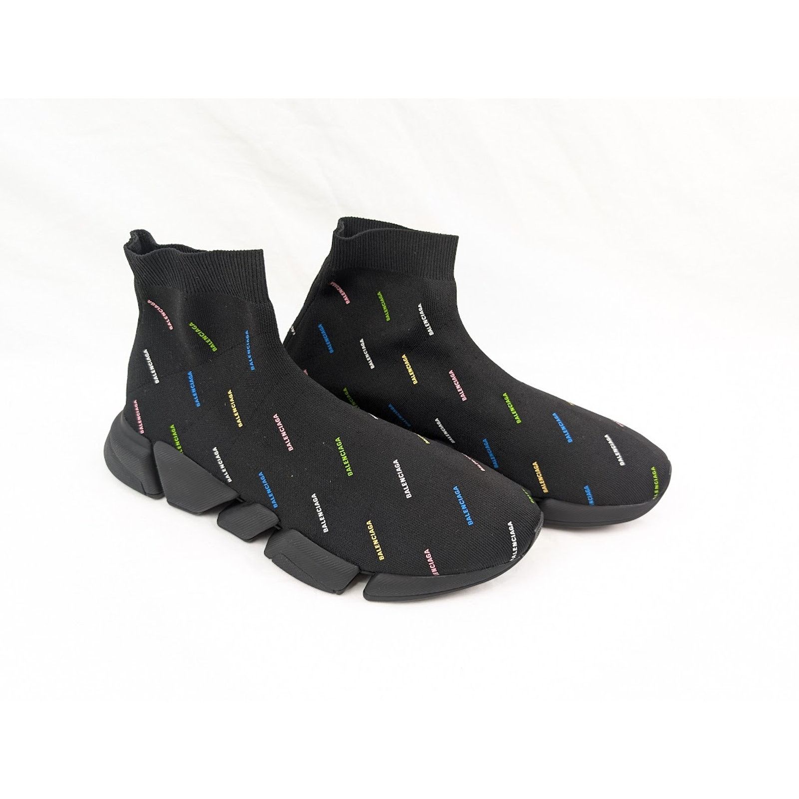 Balenciaga o1rshd1 Recycled Speed 2.0 Low-Top Sneakers Black/Multicolor Size US 13 / EU 46 - 14 Thumbnail