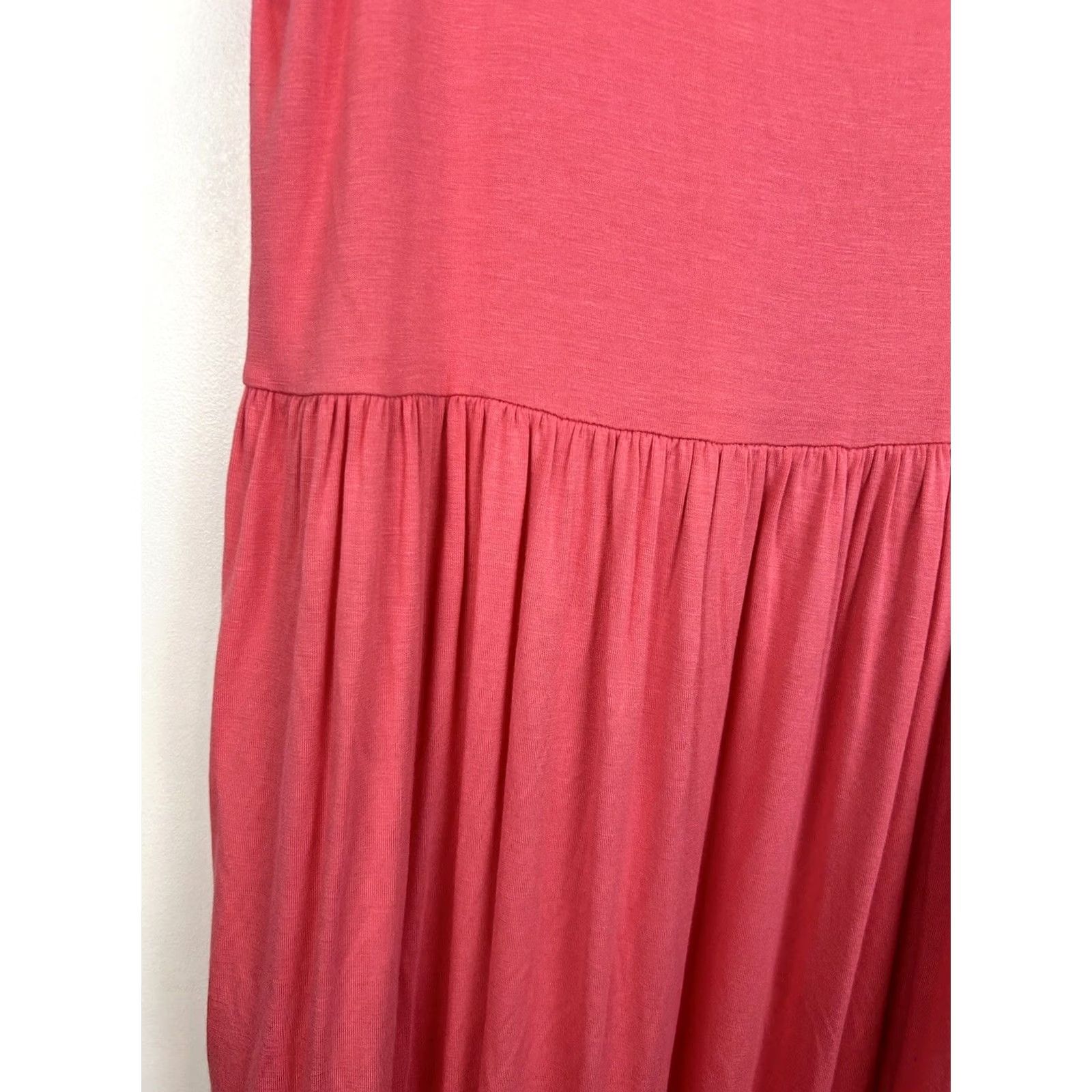 Gap Gap Dress Tank Maxi Knit Women M Pink Coral Orange Soft Pullover Read Pattern Solid Vintage: No Tall Womens Midi? Size M / US 6-8 / IT 42-44 - 3 Thumbnail