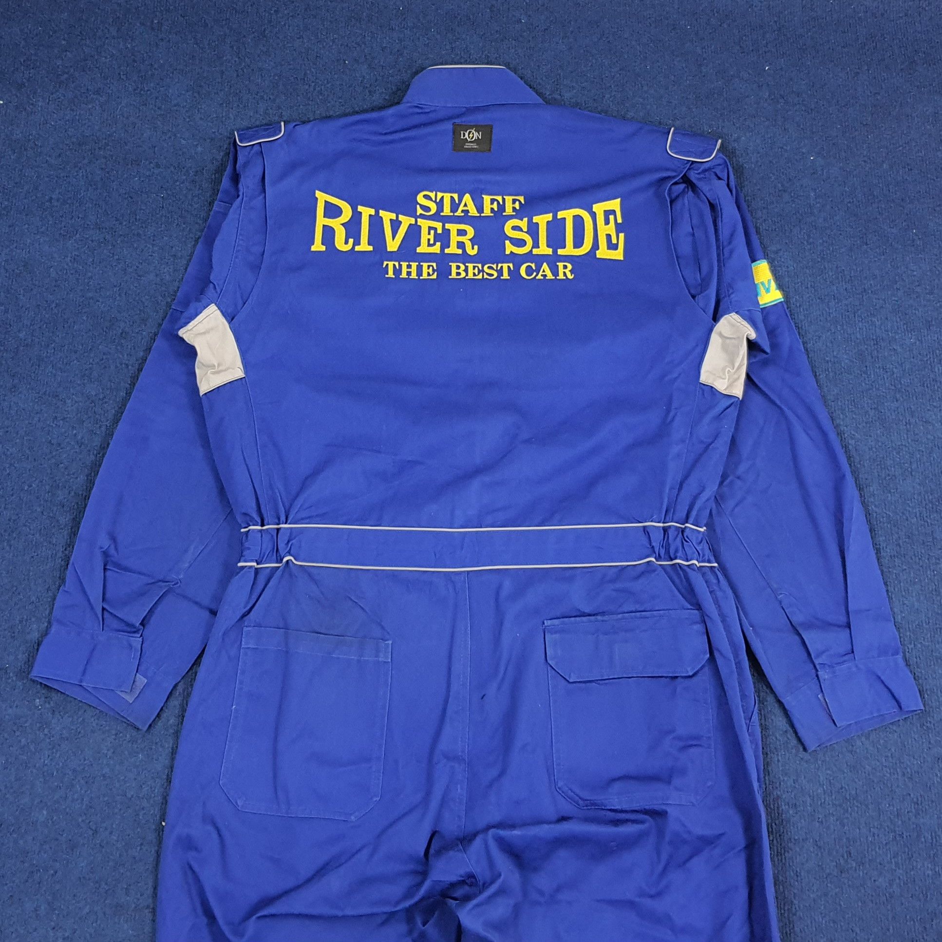Vintage Vintage River Side Staff Racing Workwear Coverall Size US L / EU 52-54 / 3 - 1 Thumbnail