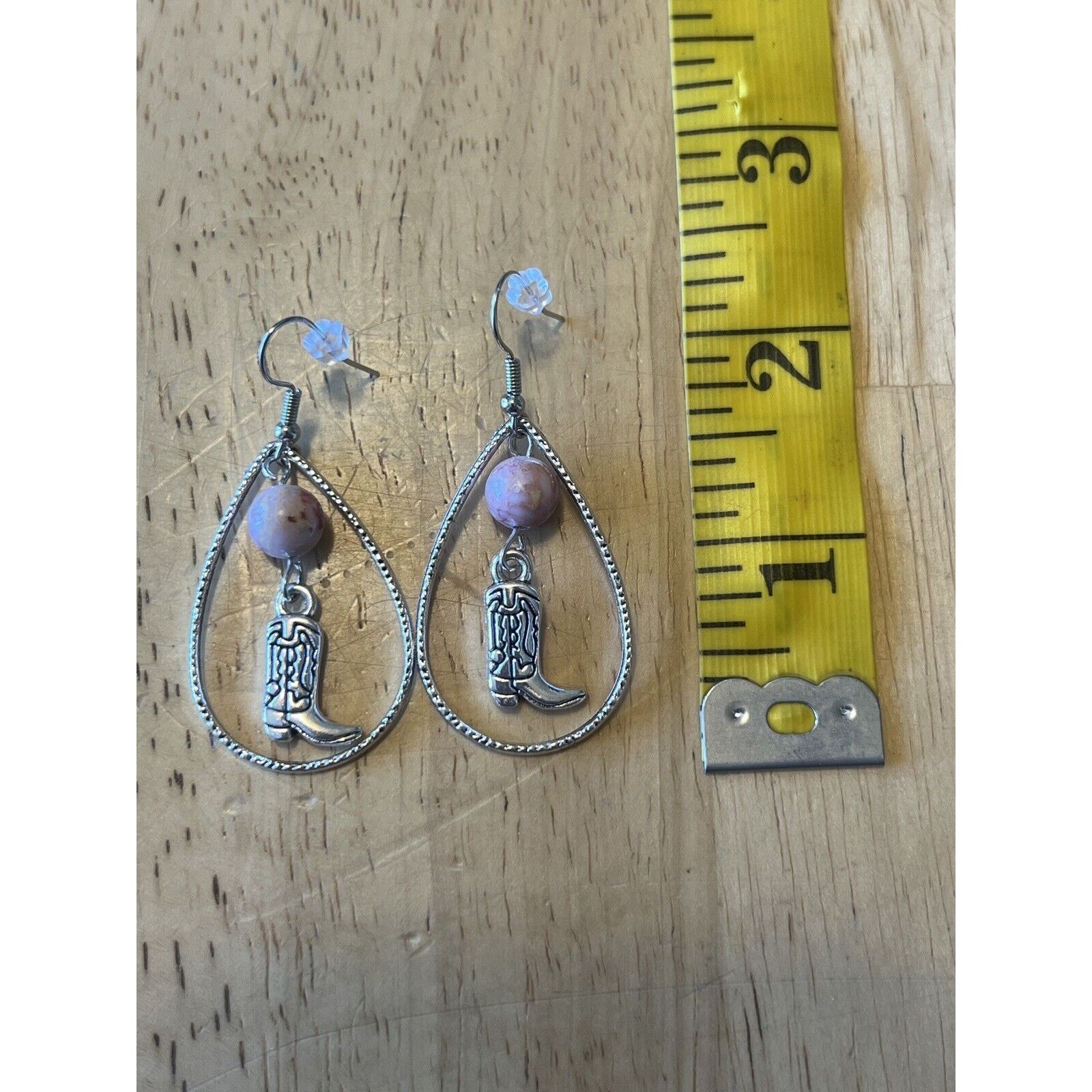 Other Women’s Cowboy Boot Pink Turquoise Glass Bead & Silver Size ONE SIZE - 4 Thumbnail
