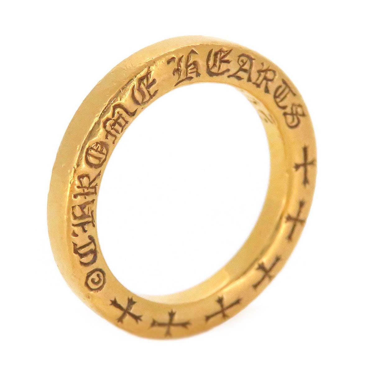 Chrome Hearts Chrome Hearts NTFL Gold Ring - Size 4 Size ONE SIZE - 1 Thumbnail