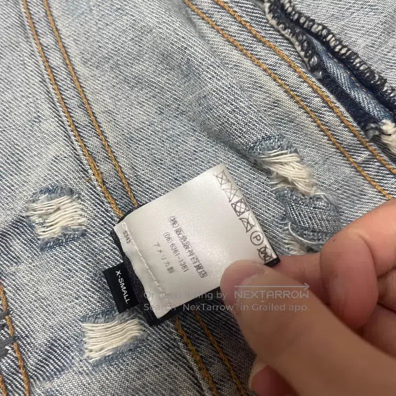 Amiri Amiri Back-kill denim jacket Size US XS / EU 42 / 0 - 9 Thumbnail
