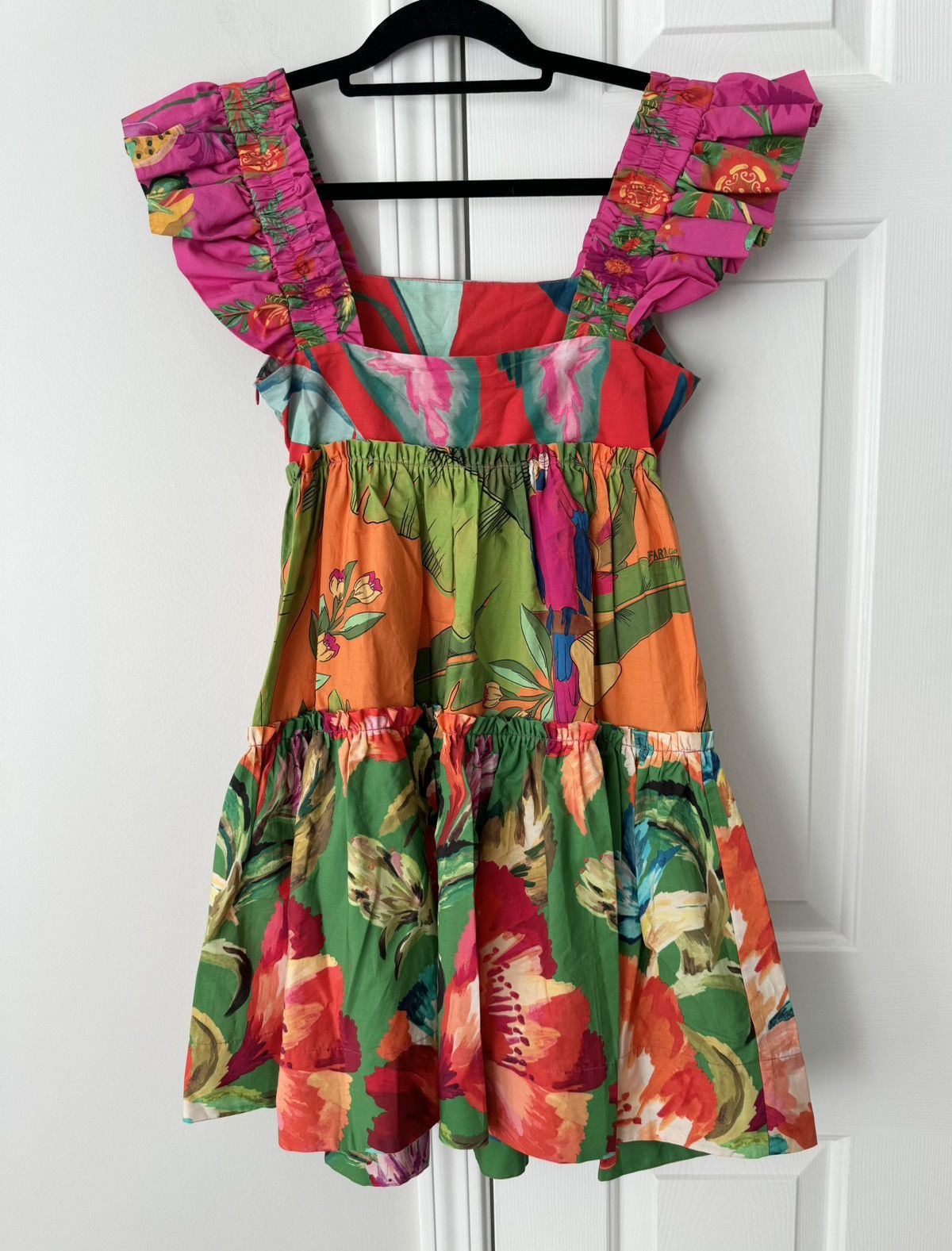 Farm Rio Farm Rio Foliage Mix Cotton Mini Dress, Size XS Size XS / US 0-2 / IT 36-38 - 14 Thumbnail