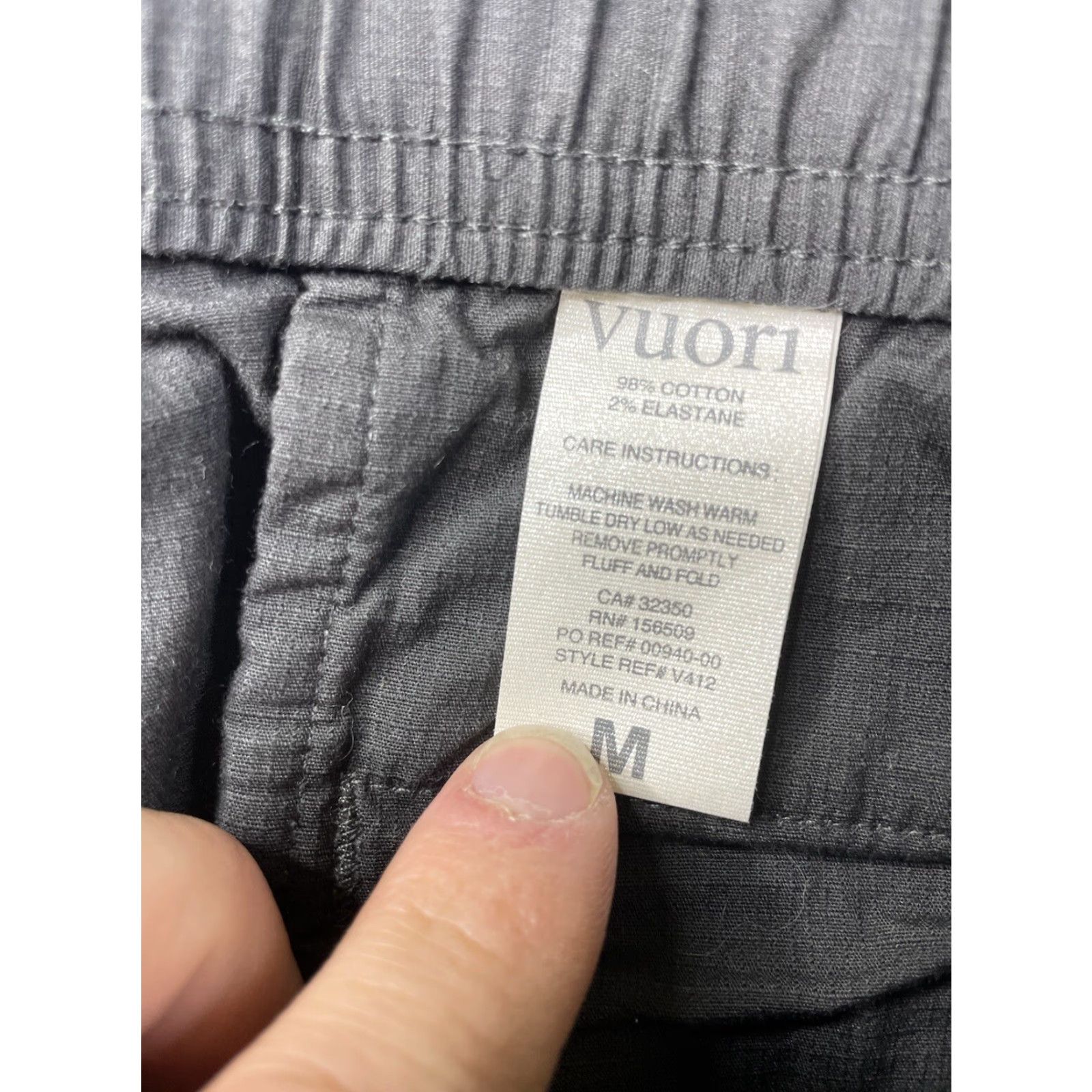 Vuori Vuori Pants Jogger Men Medium L Gray V412 Ripstop Climber Pockets Hiking Activewear Drawstring Size US 33 - 7 Thumbnail