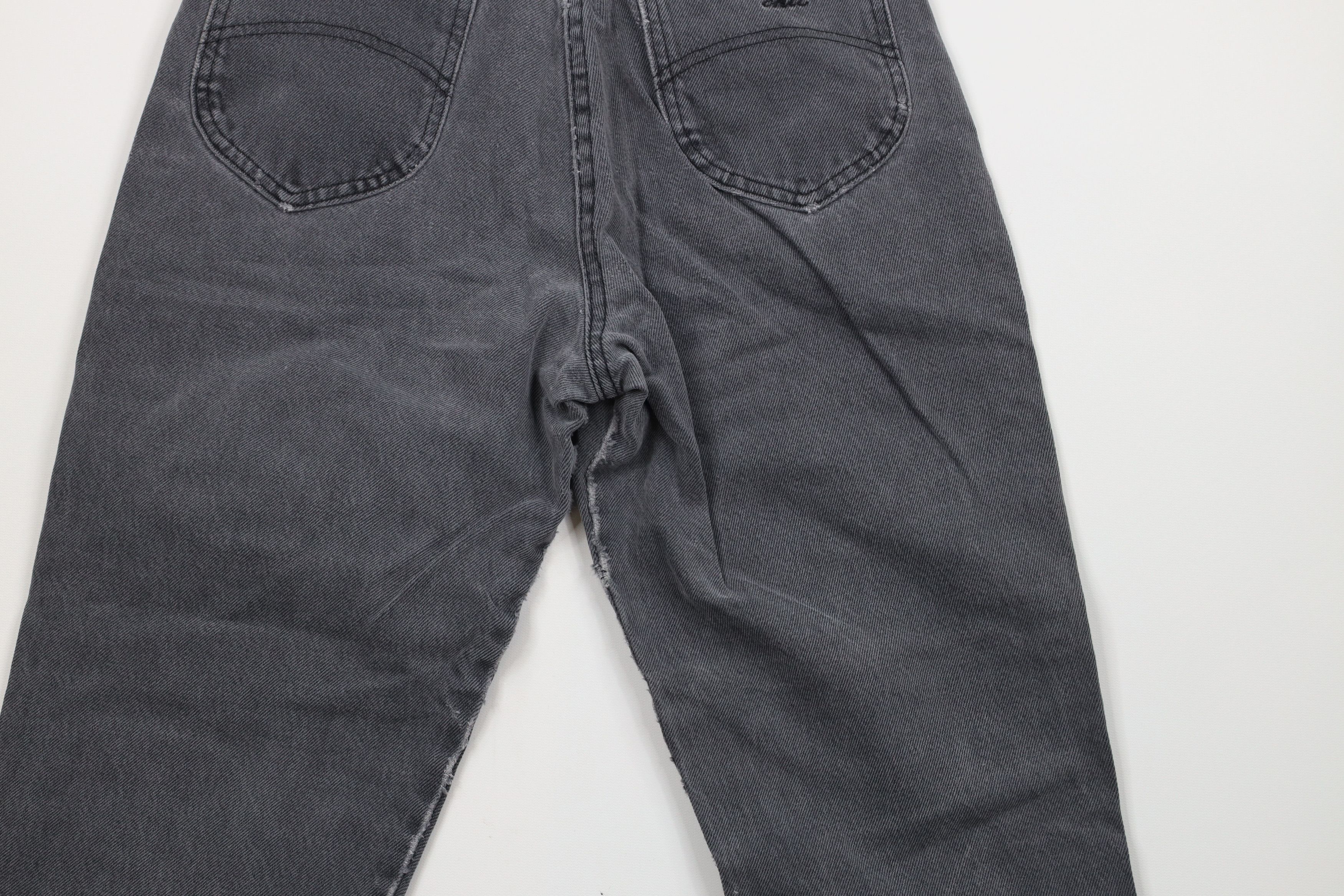 Vintage Vintage 90s Streetwear Tapered Leg Denim Jeans Black USA Size 27" / US 4 / IT 40 - 14 Thumbnail