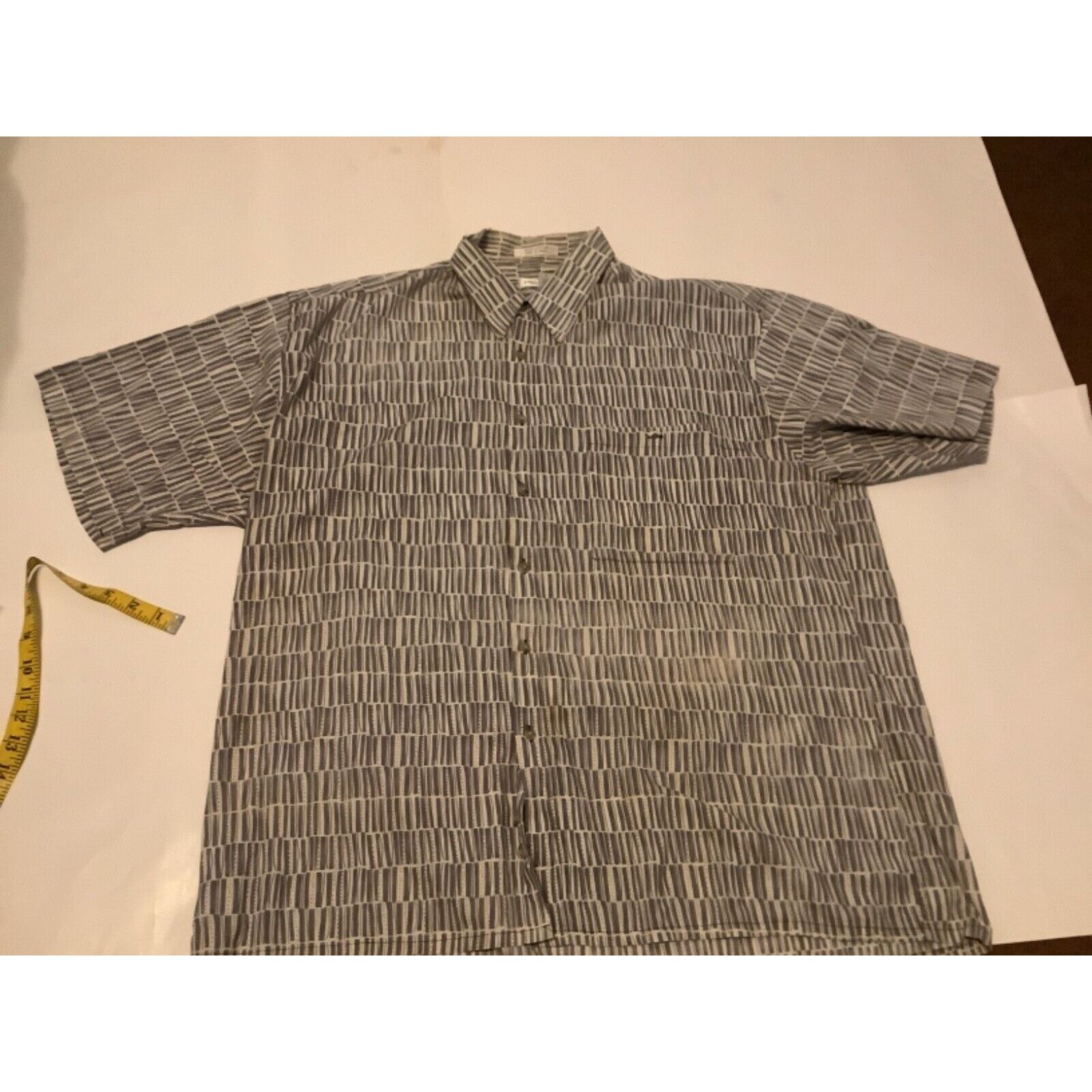 Pierre Cardin Pierre Cardin Shirt Men’s XL Gray Plaid Short Sleeve Size US XL / EU 56 / 4 - 1 Thumbnail