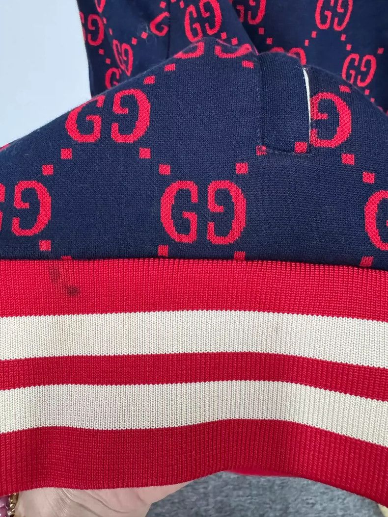 Gucci Gucci Classic gg jacquard stand-up collar zipper long-slee Size US M / EU 48-50 / 2 - 7 Thumbnail