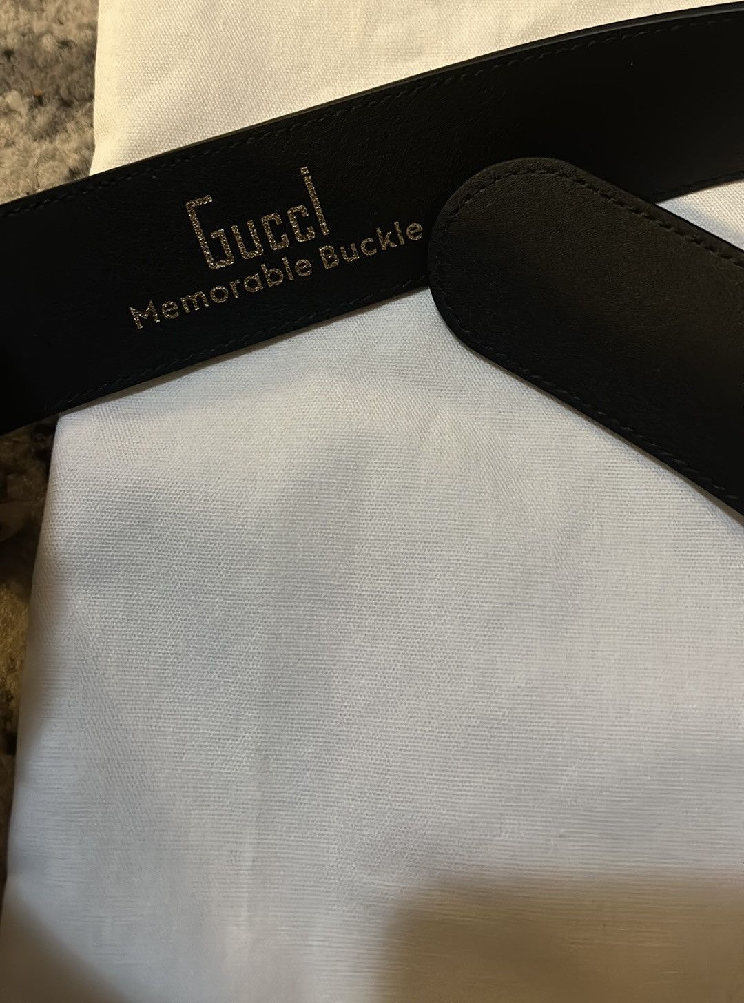 Gucci Gucci Polka Dot Memorable Buckle G Logo Leather Belt size 95 Size ONE SIZE - 3 Thumbnail