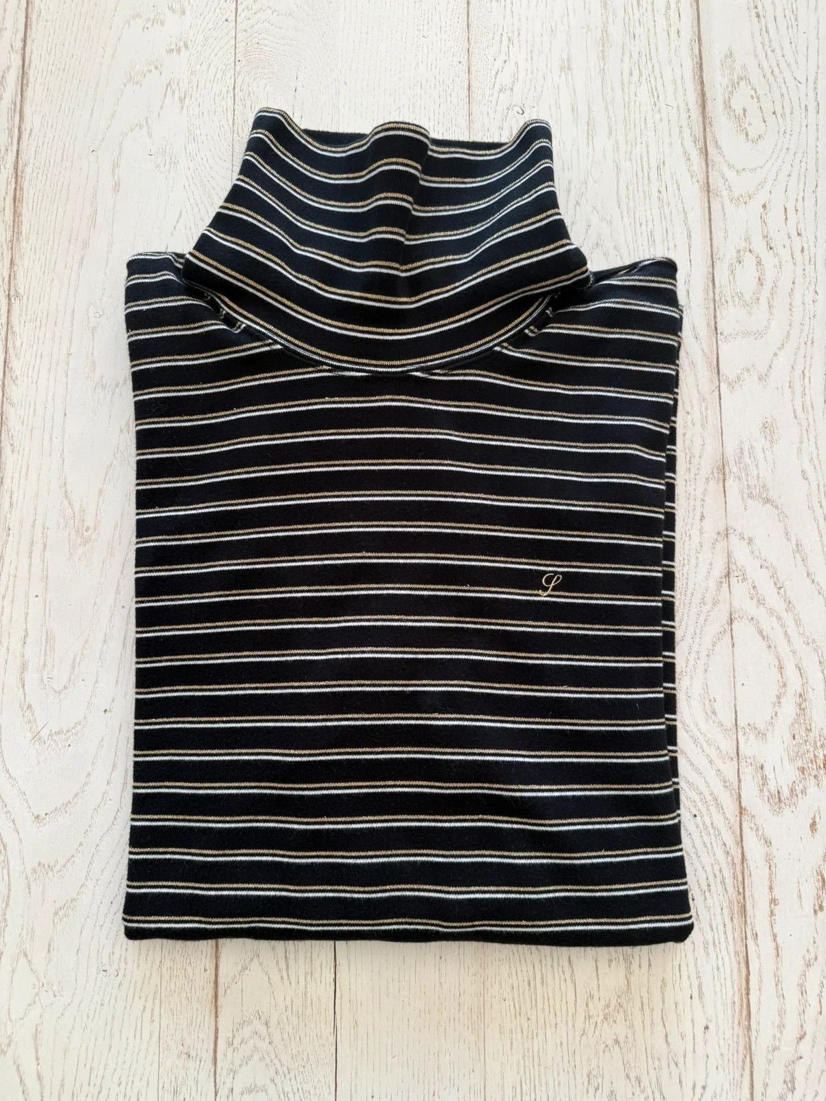 Supreme Supreme Black Gold Stripe Turtle neck Size US L / EU 52-54 / 3 - 1 Thumbnail