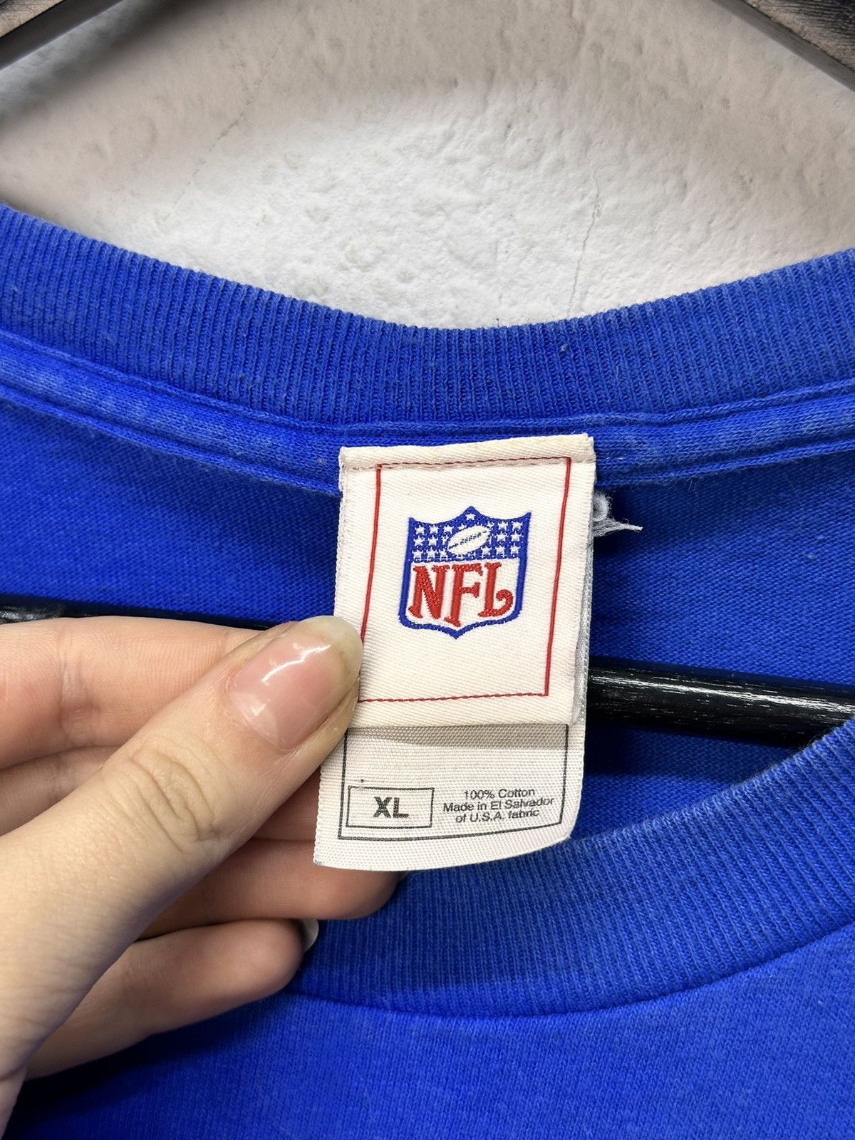 Jerzees FRAMED Autographed JEREMY SHOCKEY New York Blue Jersey Size US XL / EU 56 / 4 - 5 Thumbnail