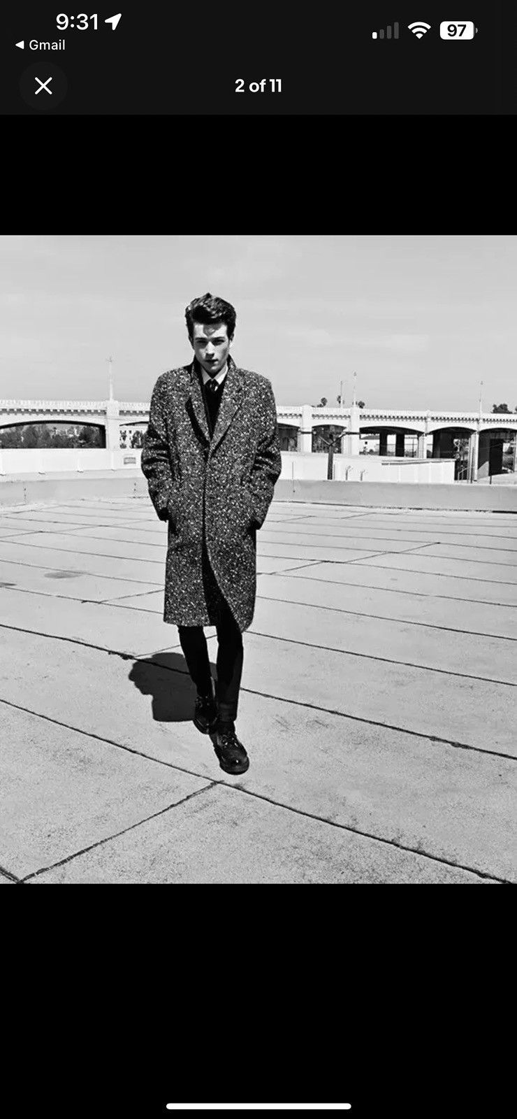 Saint Laurent Paris Saint Laurent Paris - FW14 - Hedi Slimane Saint Laurent Coat Size US S / EU 44-46 / 1 - 8 Thumbnail