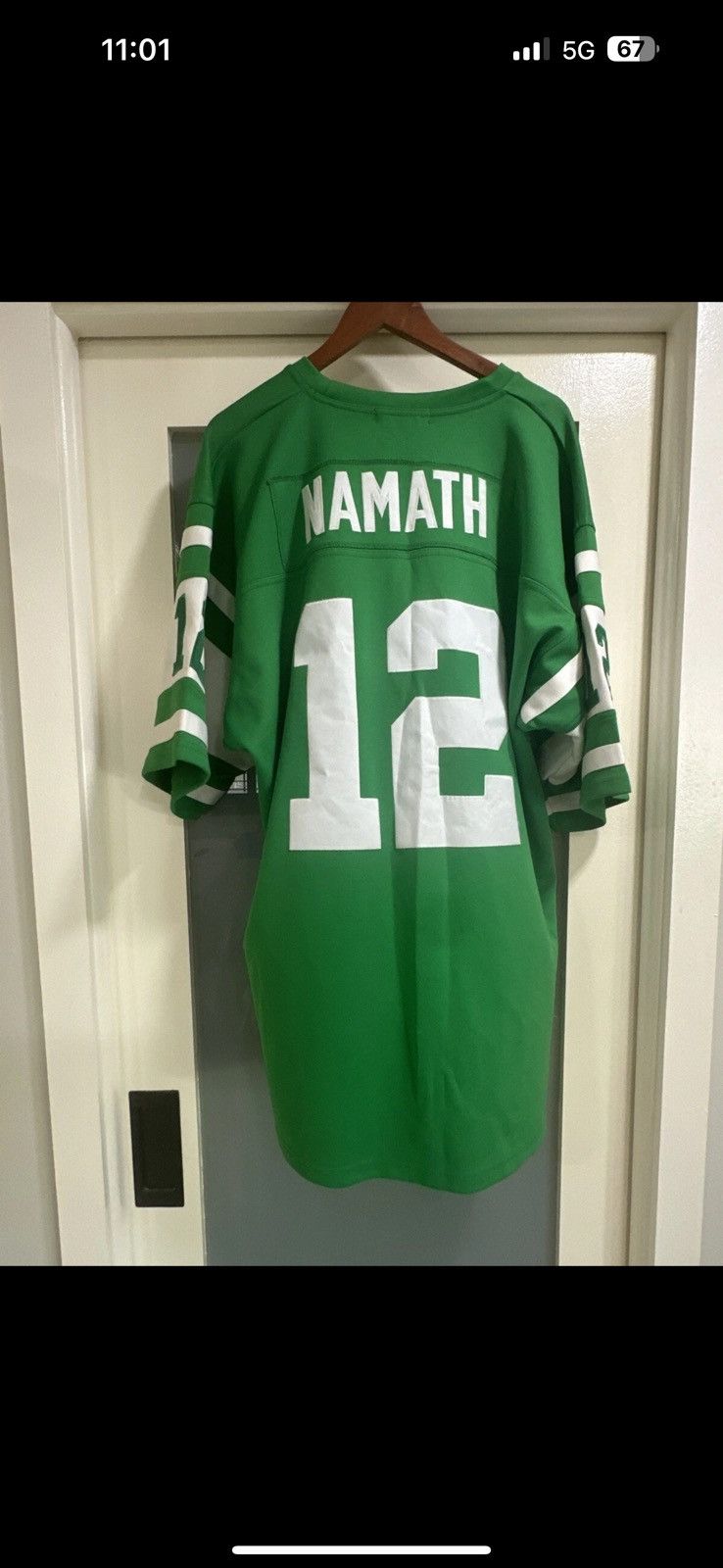 Mitchell & Ness × NFL Vintage Mitchell & Ness 1968 New York Jets Joe Namath 12 Size US XXL / EU 58 / 5 - 2 Thumbnail