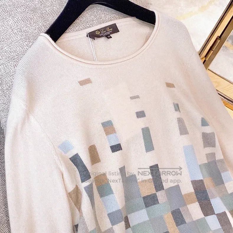 Loro Piana Loro Piana Mosaic Baby Cashmere Knit Top Size S / US 4 / IT 40 - 5 Thumbnail