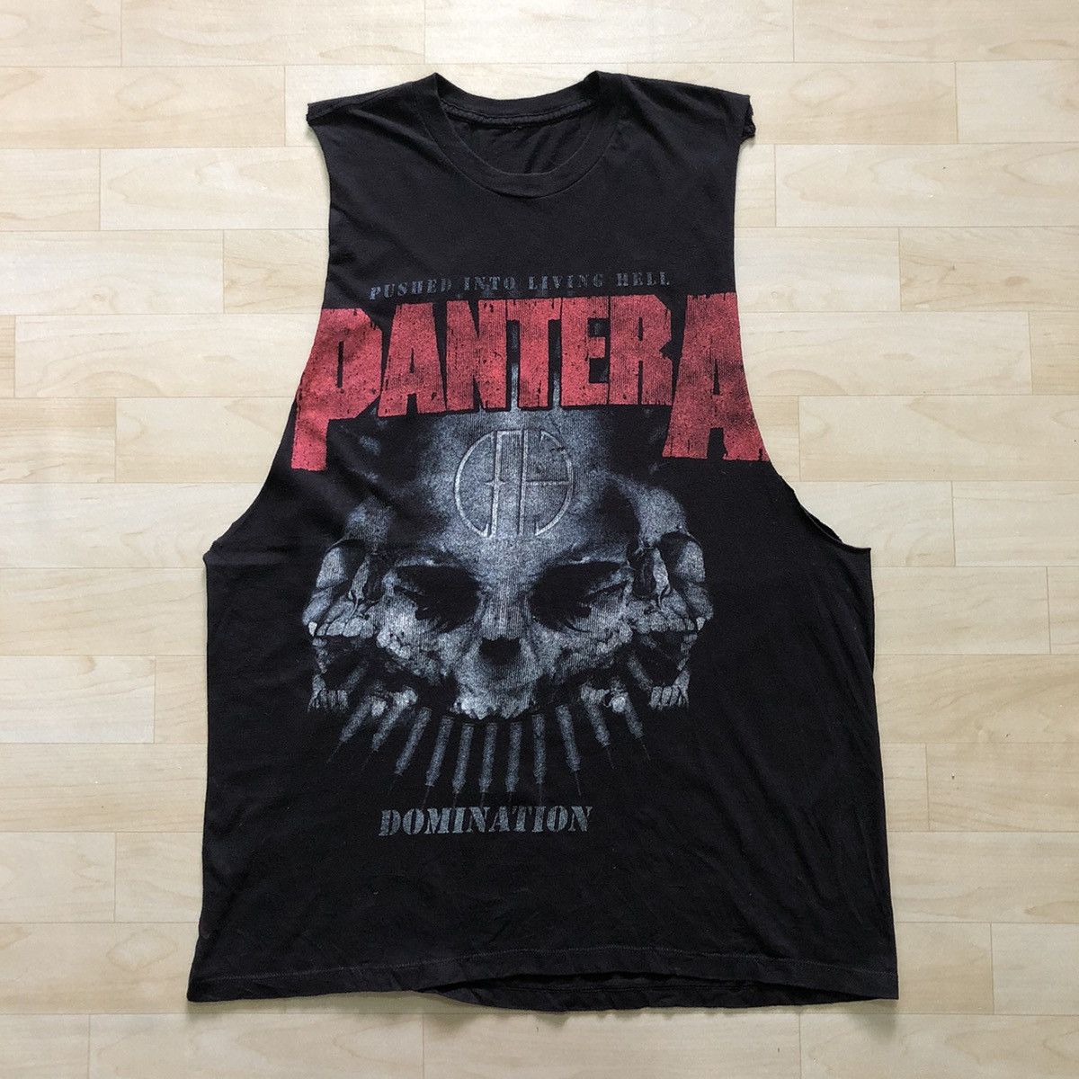 Band Tees Pantera Domination Pushed into Living Hell Sleeveless Shirt Size US L / EU 52-54 / 3 - 1 Thumbnail