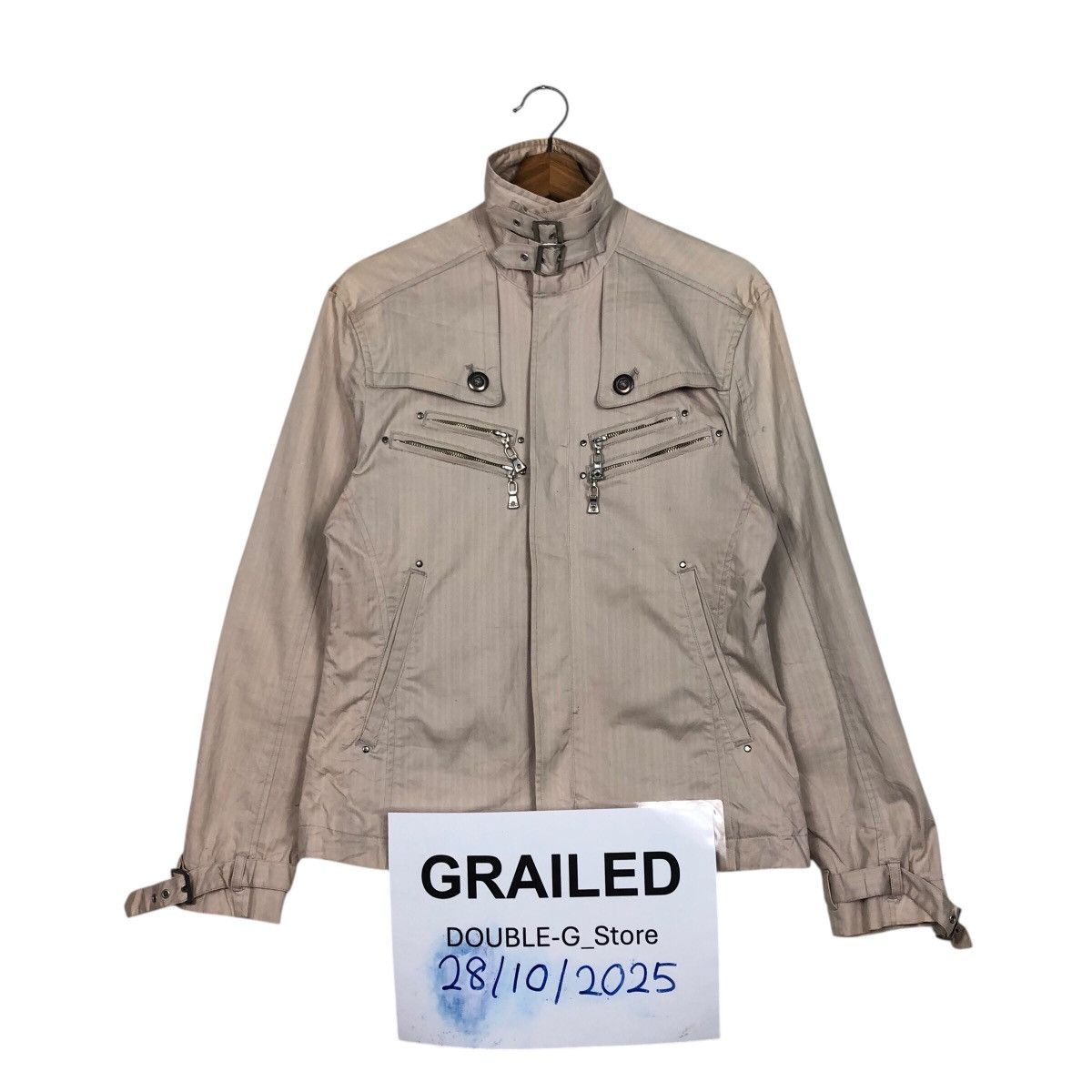 Japanese Brand Bomber Biker Jacket Punk Style Semantic Design Issey Miyake Size US L / EU 52-54 / 3 - 1 Thumbnail