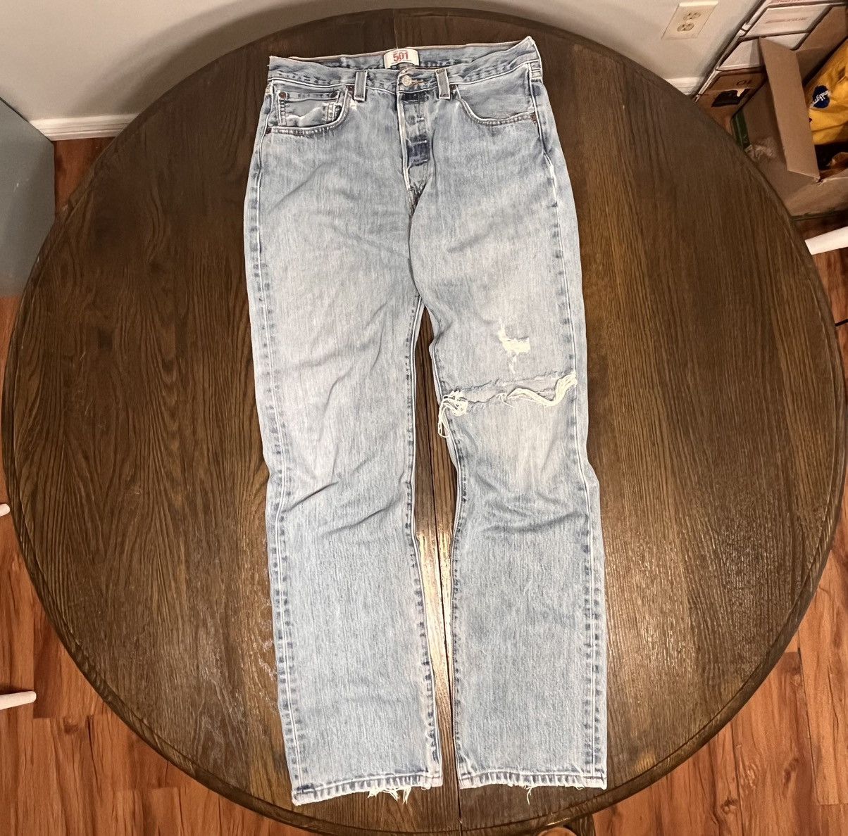Levi's Vintage Distressed Levi 501 Size US 33 - 1 Thumbnail