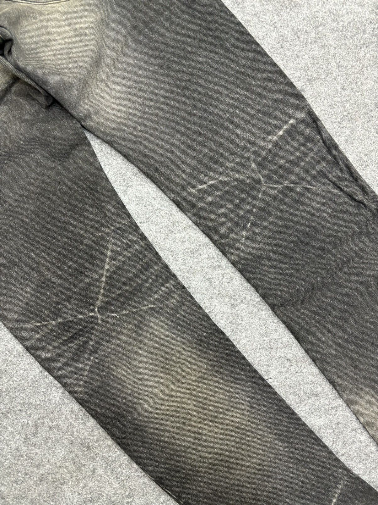 Designer 💥Archival💥H.N.B.M Sick Designer Curve Suspender Jeans F500 Size US 34 / EU 50 - 13 Thumbnail