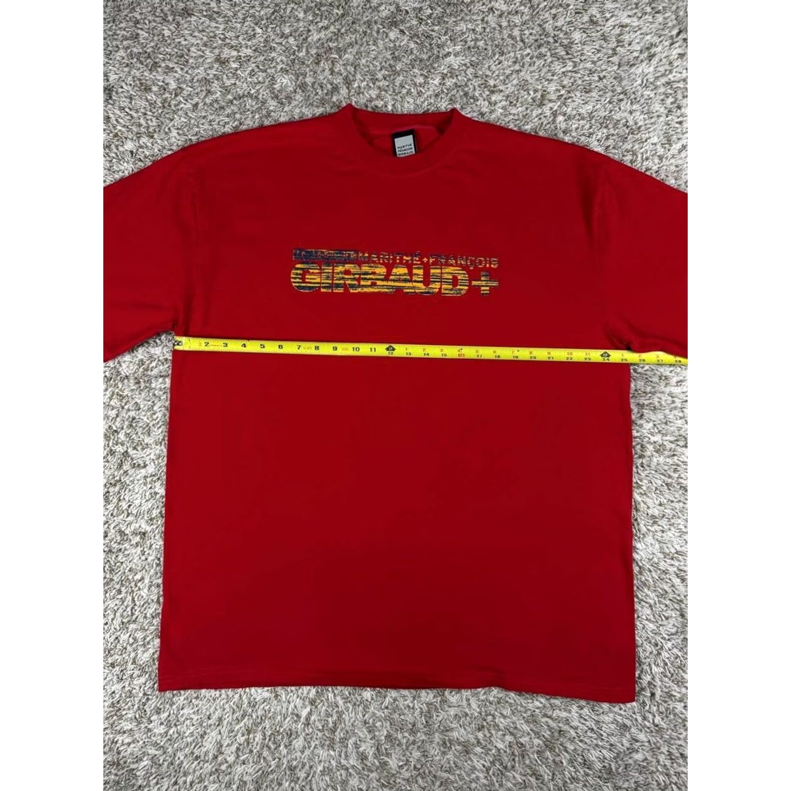 Vintage VINTAGE Marithe Francois Girbaud XXL Red Distressed Logo Tee Y2K Hip Hop Skate Shirt Mens Size US XXL / EU 58 / 5 - 5 Thumbnail