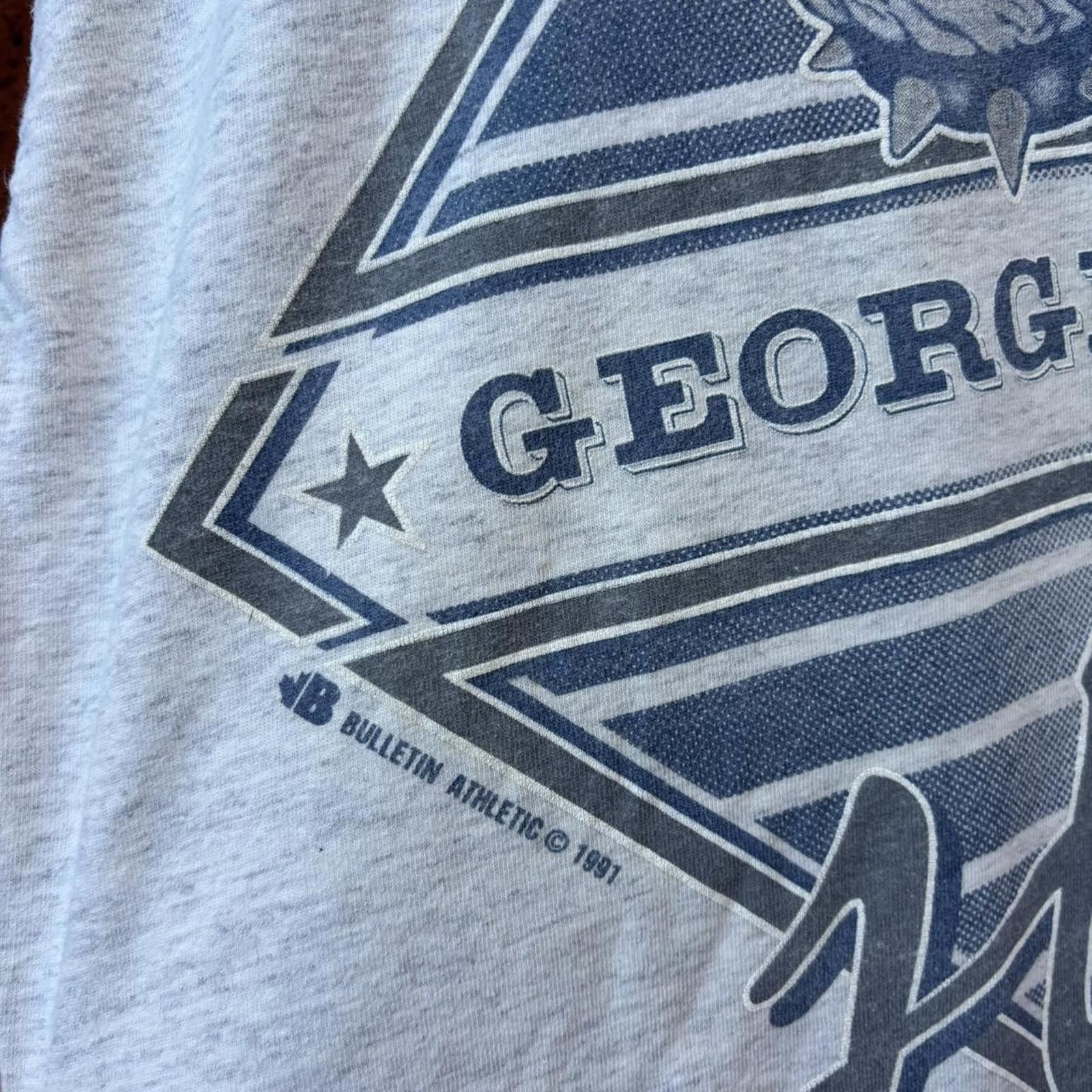 Other vintage Georgetown hoyas t shirt 1991 S/M Size US M / EU 48-50 / 2 - 3 Thumbnail