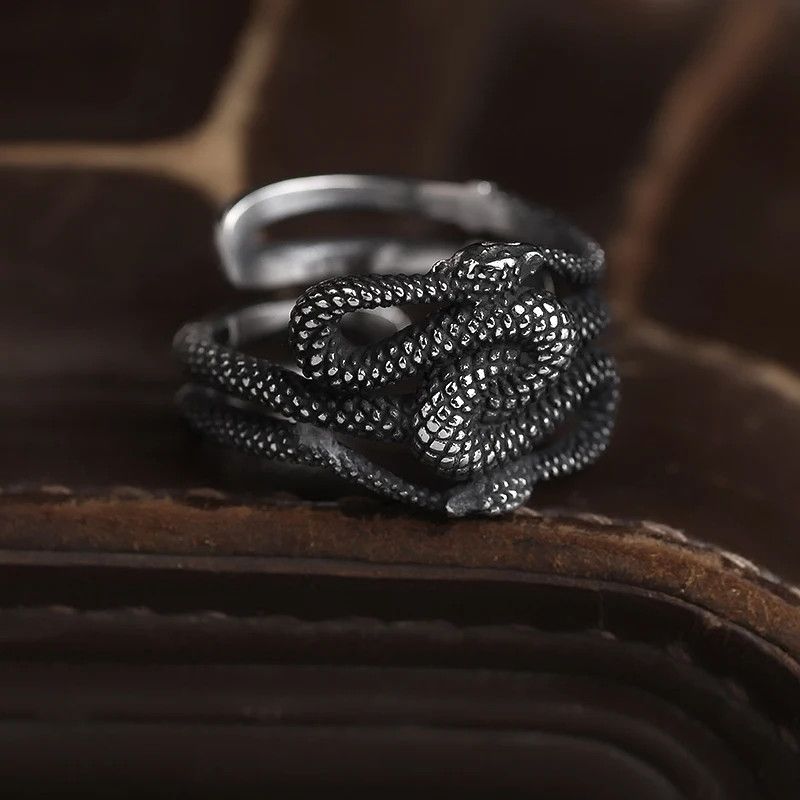 Japanese Brand × Jewelry × Vintage Double Snake Ring Size ONE SIZE - 3 Thumbnail