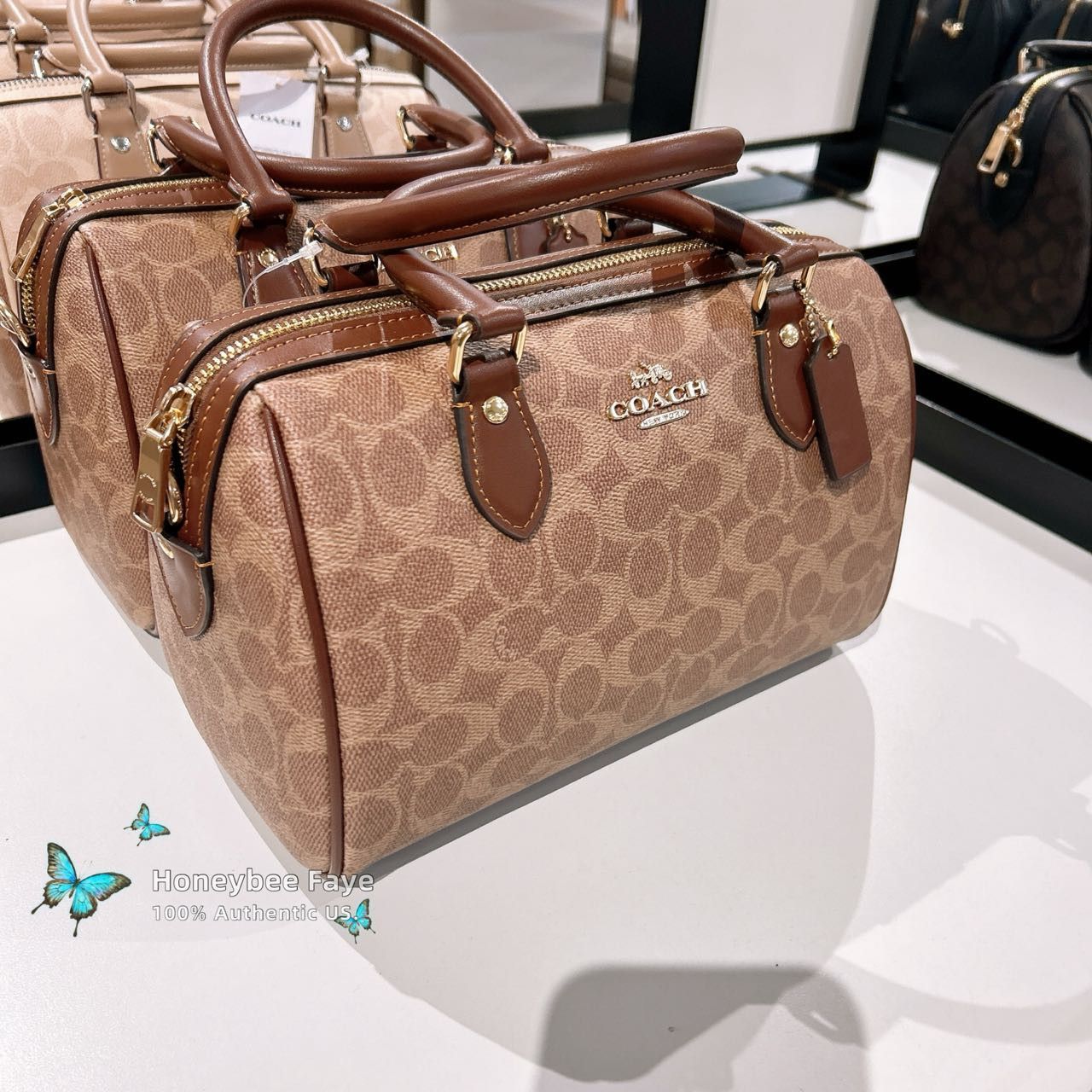 Coach Rowan Satchel Bag In Signature Canvas CV961 Size ONE SIZE - 5 Thumbnail