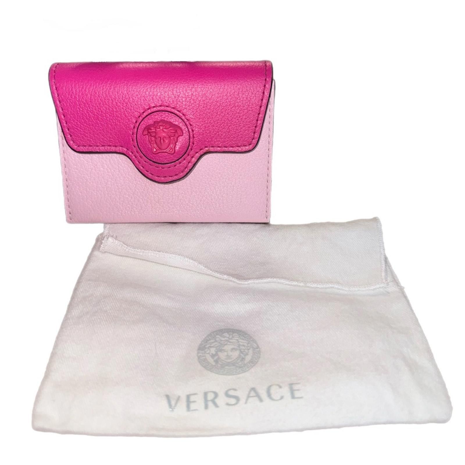 Versace Versace Pink and Purple Card Wallet- EUC with dustbag Size ONE SIZE - 1 Thumbnail