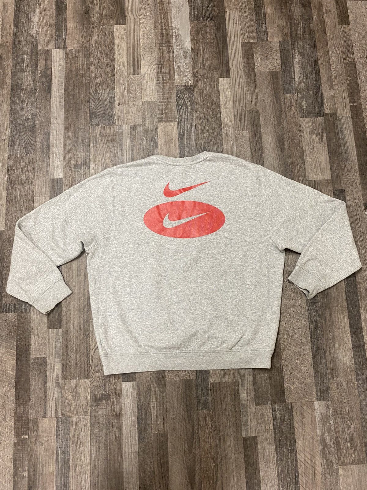 Nike Double Center Swoosh Pullover Sweatshirt Y2K
