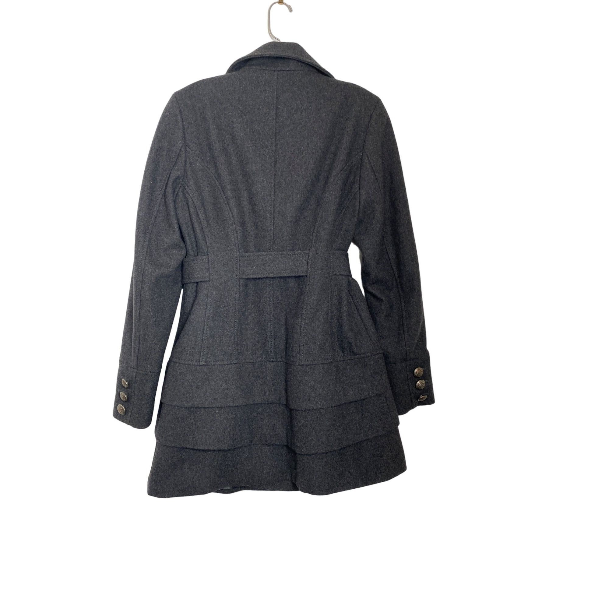 Vintage MARVIN RICHARDS NEW YORK WOMENS GRAY WOOL MILITARY STYLE COA Size S / US 4 / IT 40 - 5 Thumbnail