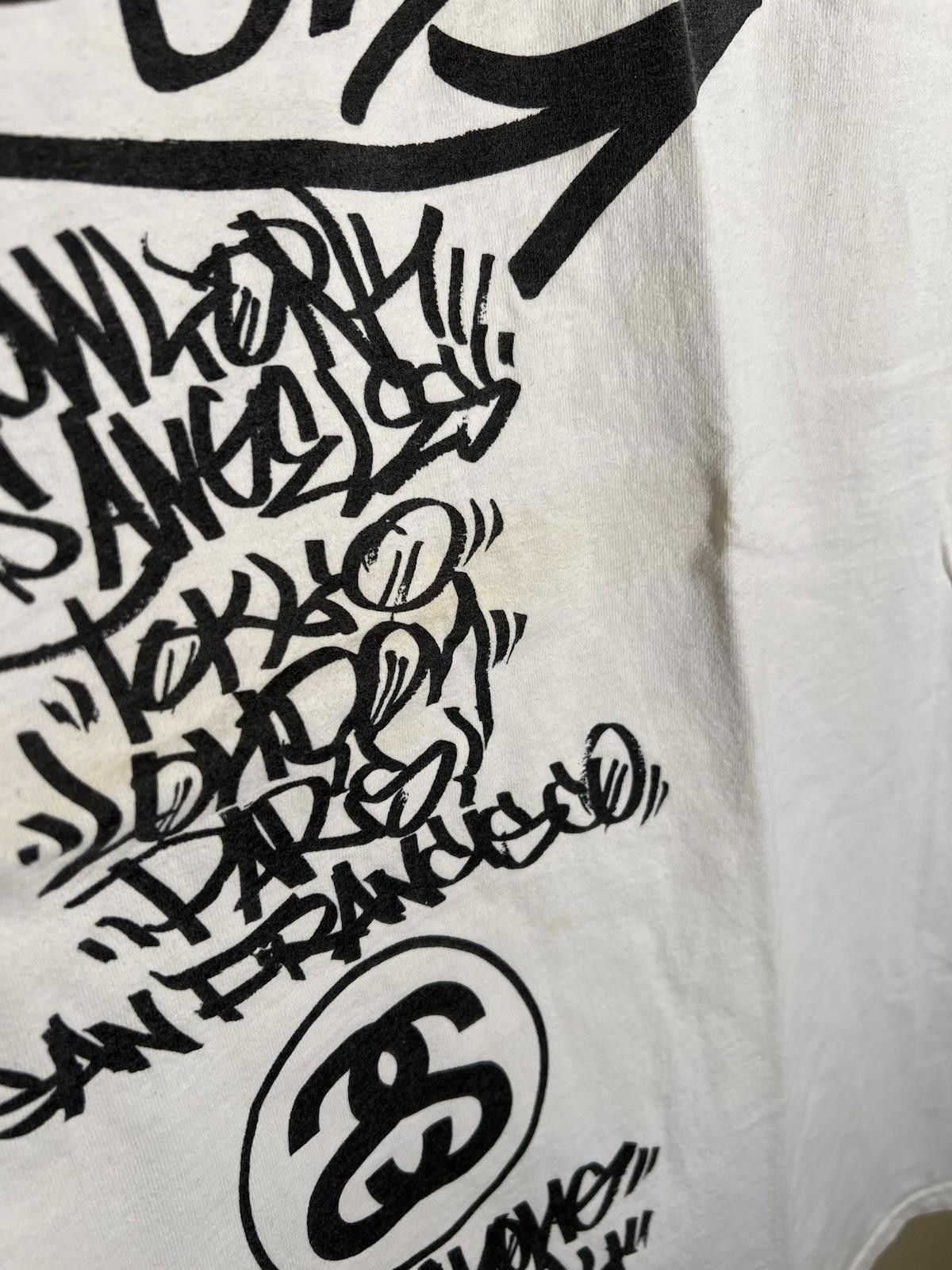 Stussy Vintage Stussy x Slick World Tour Tee Shirt CUSTOMADE Size US XL / EU 56 / 4 - 8 Thumbnail