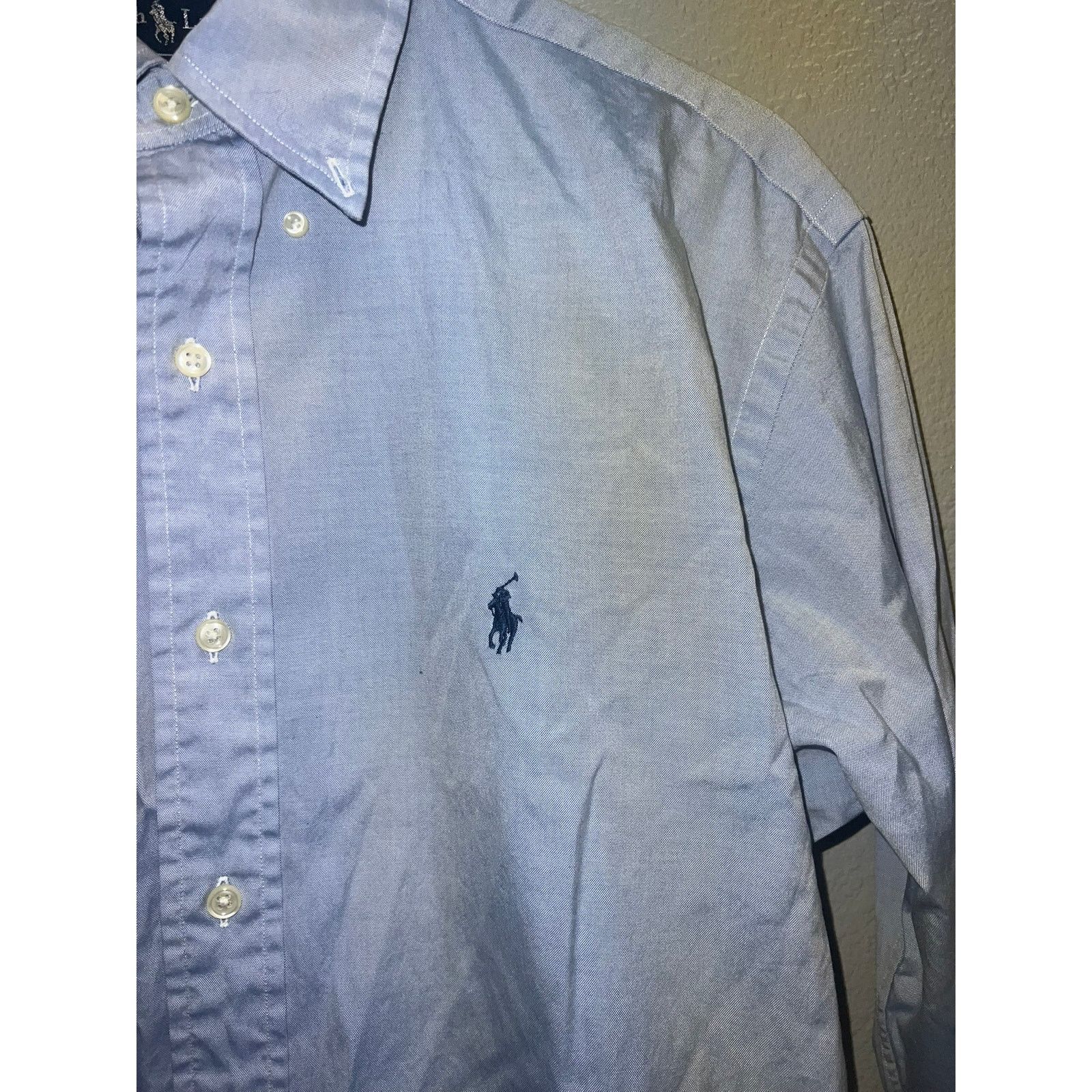 Ralph Lauren Vintage Ralph Lauren Yarmouth Button Up Shirt 16 34/35 XL Size US XL / EU 56 / 4 - 3 Thumbnail
