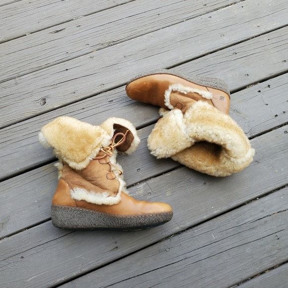 Born Born Nome Camel Honey Tan Suede Leather Shearling Rancher Es Size US 10 / IT 40 - 3 Thumbnail