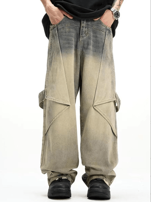 Japanese Brand × Jean Men's distressed washed straight-leg American jeans Size US 34 / EU 50 - 1 Thumbnail