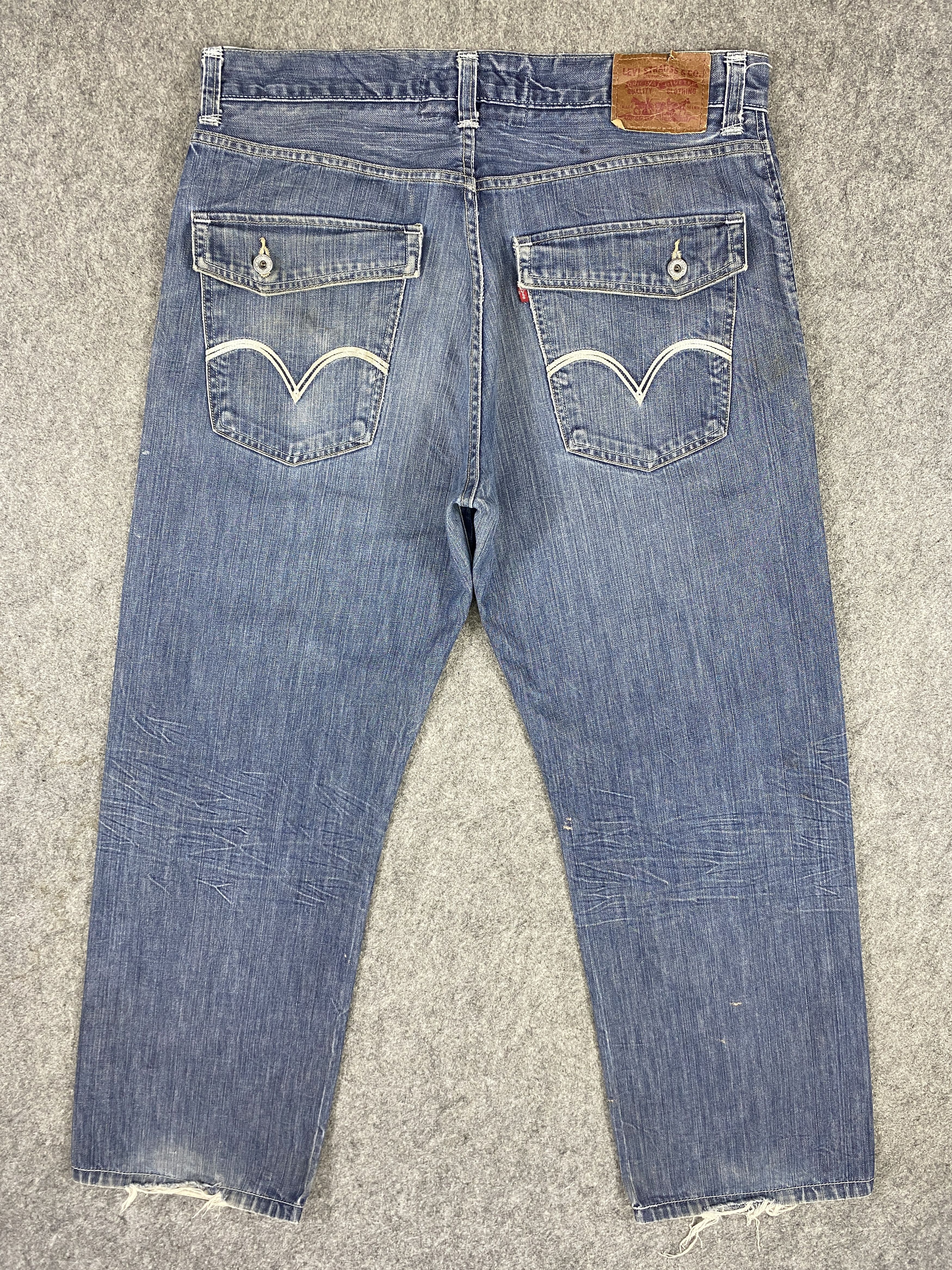 Japanese Brand Blue Vintage Levi's 569 Jeans 38x32.5 Denim -JN1978 Size US 38 / EU 54 - 2 Thumbnail
