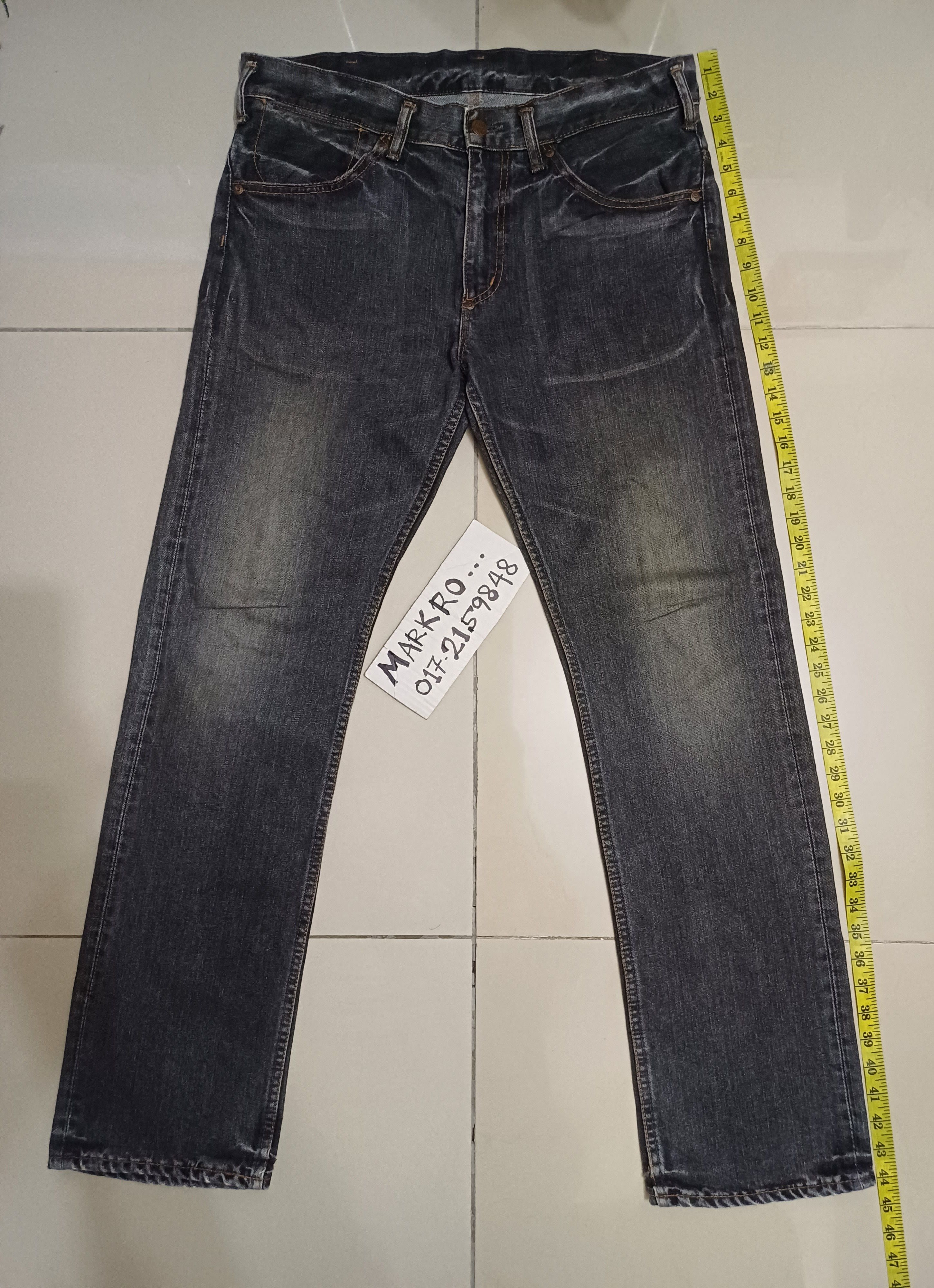 image of Nice Faded Big John Jeans.. Meme Lawa in Black, Men's (Size 32)