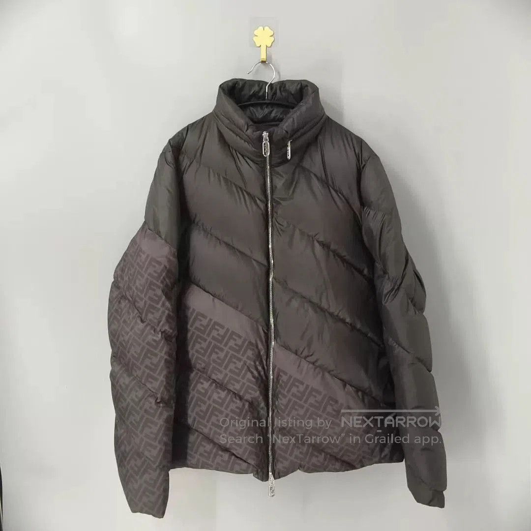 Fendi Fendi Black Striped Pattern Padded Jacket. Size US XXL / EU 58 / 5 - 1 Thumbnail