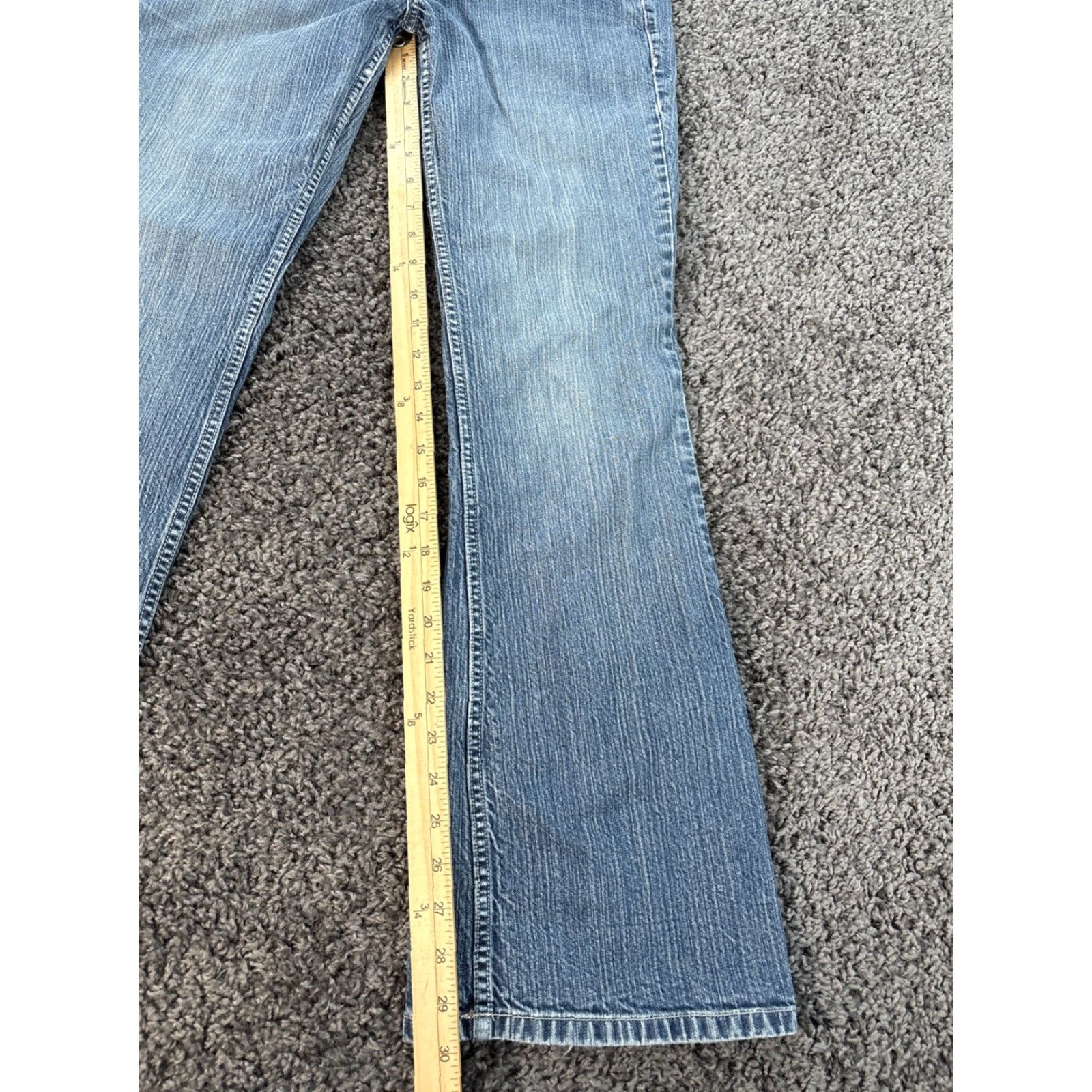 Route 66 VINTAGE Route 66 Jeans Womens Bootcut Low Rise Embroidered Light Wash 32in 30in Inseam Bohemian Distressed Size 24" / US 00 / IT 34 - 2 Thumbnail